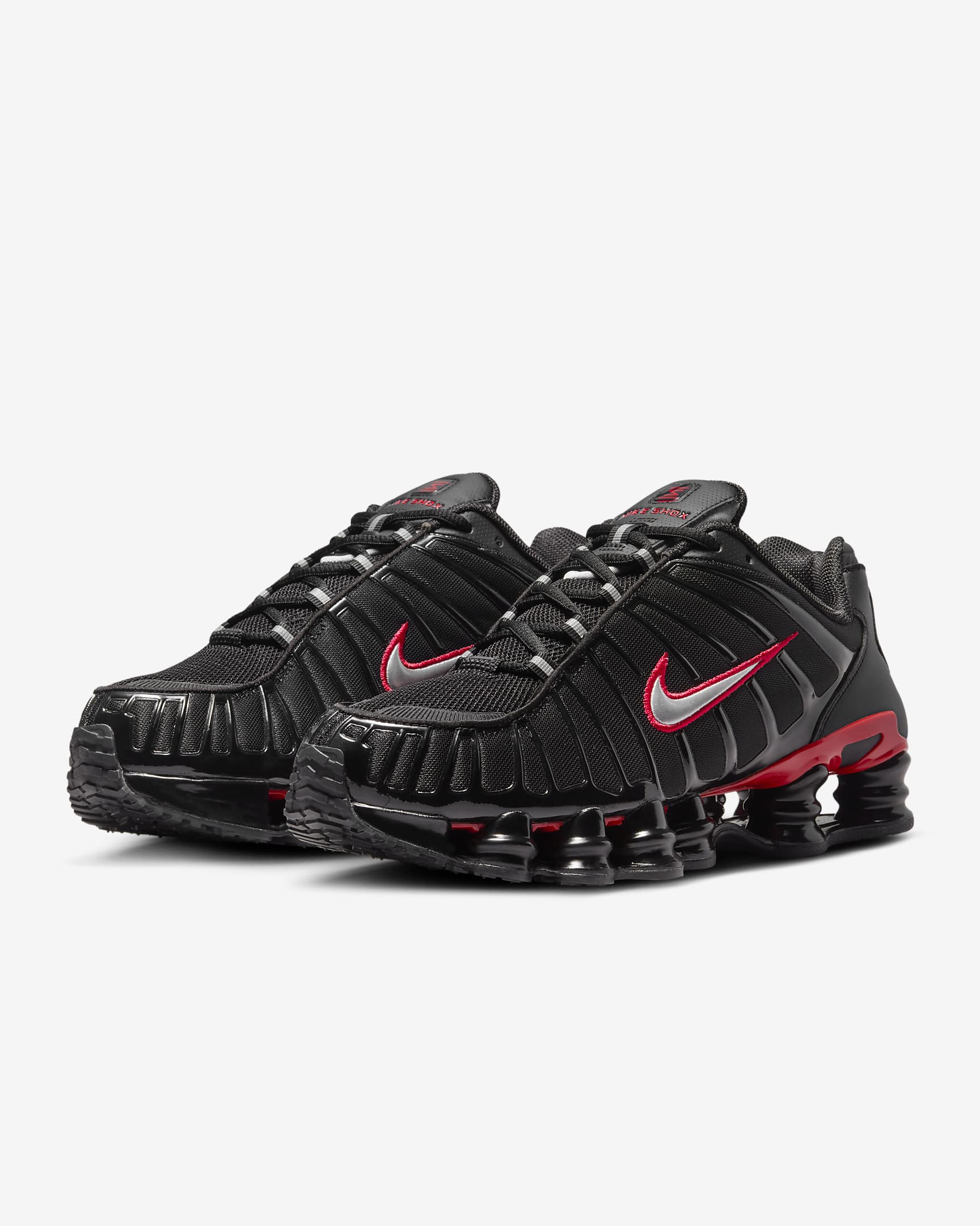 Nike Shox TL Sabatilles - Home - Negre/University Red/Platejat metal·litzat