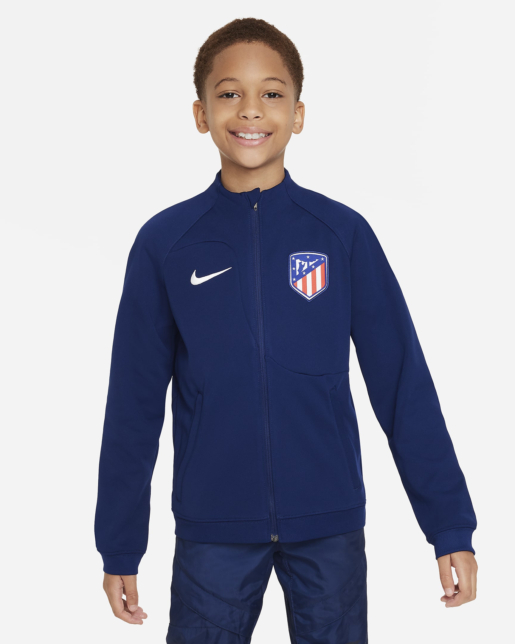 Atlético Madrid Academy Pro Older Kids' Knit Football Jacket. Nike IL