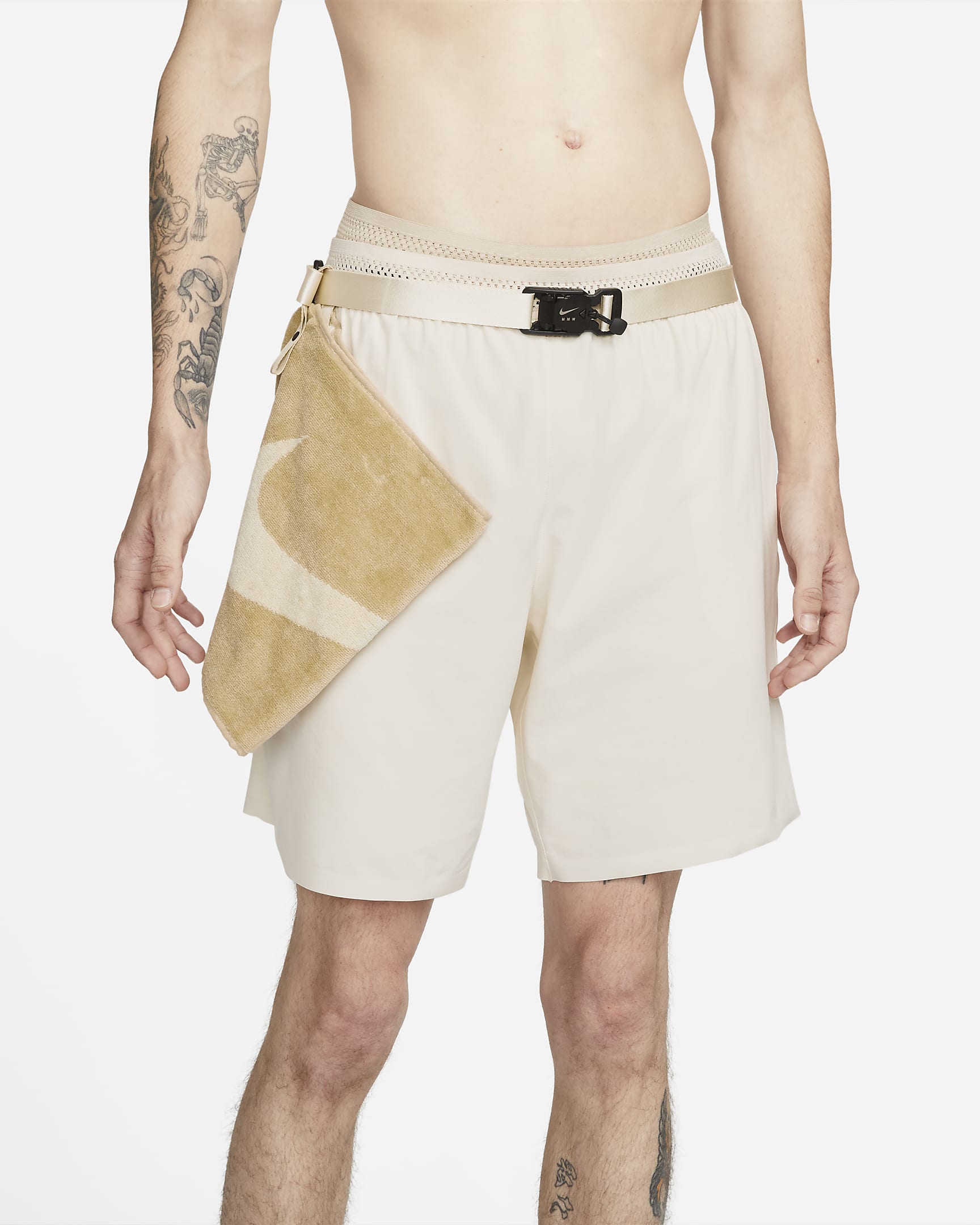 Nike Dri-FIT x MMW Men's 3-in-1 Shorts - Flat Opal/Desert Ore