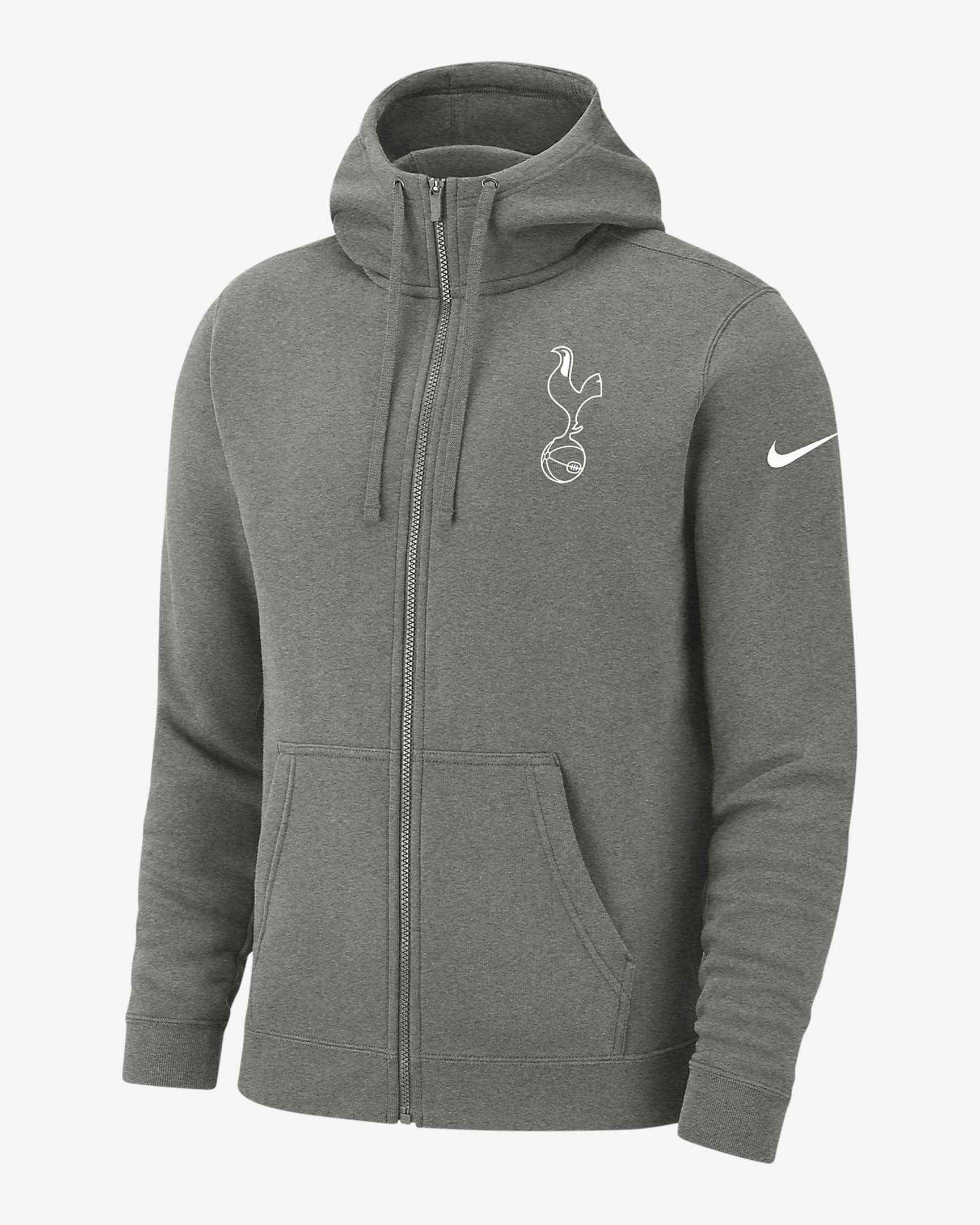 Tottenham Club Fleece Men's Full-Zip Hoodie. Nike.com