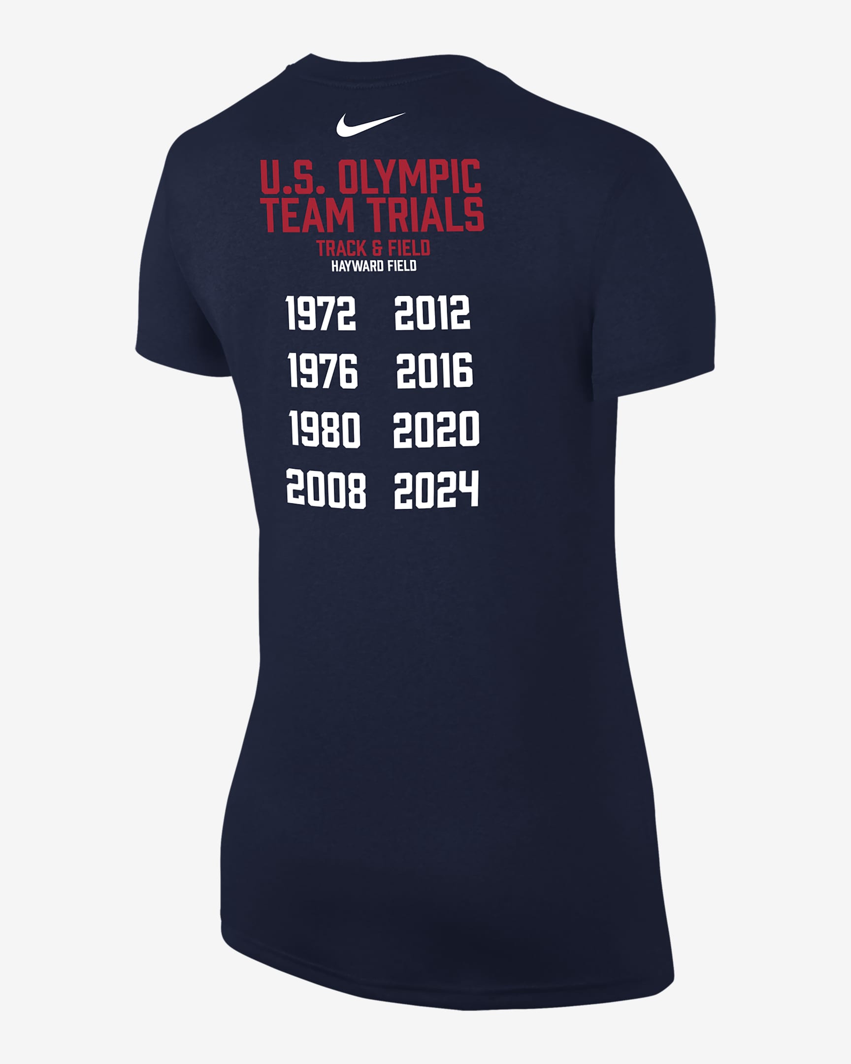 USA Legend Women's Nike Running V-Neck T-Shirt - Navy