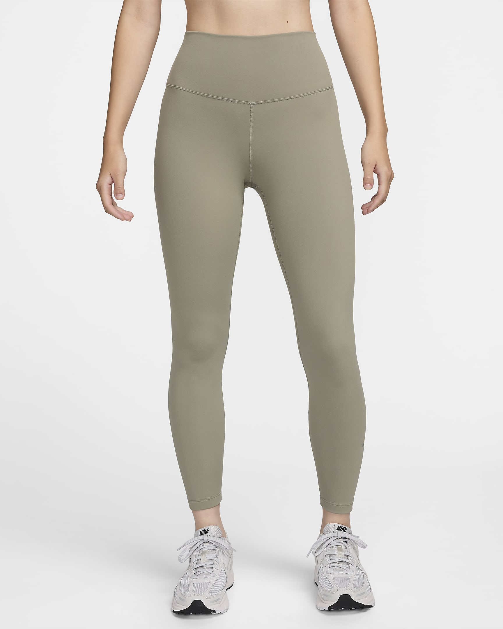 Nike One 7/8-Leggings mit hohem Bund für Damen - Light Army/Schwarz