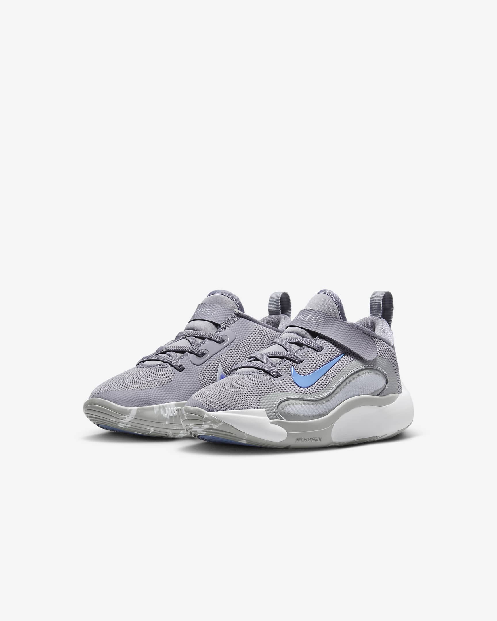 Nike IsoFly Little Kids' Shoes - Cement Grey/Light Smoke Grey/Pure Platinum/Royal Pulse