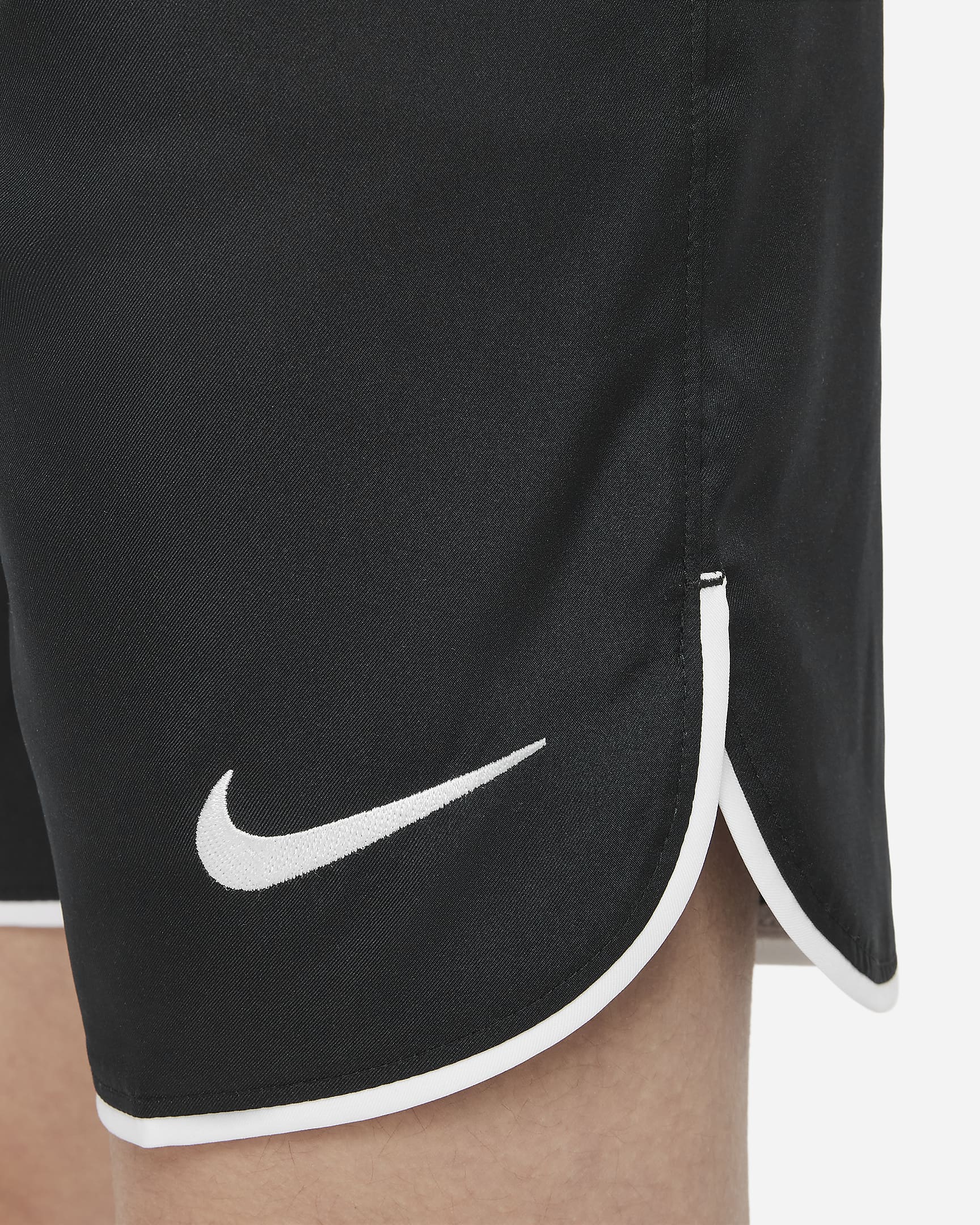 Nike Dri-FIT Big Kids' Soccer Shorts - Black/White/White