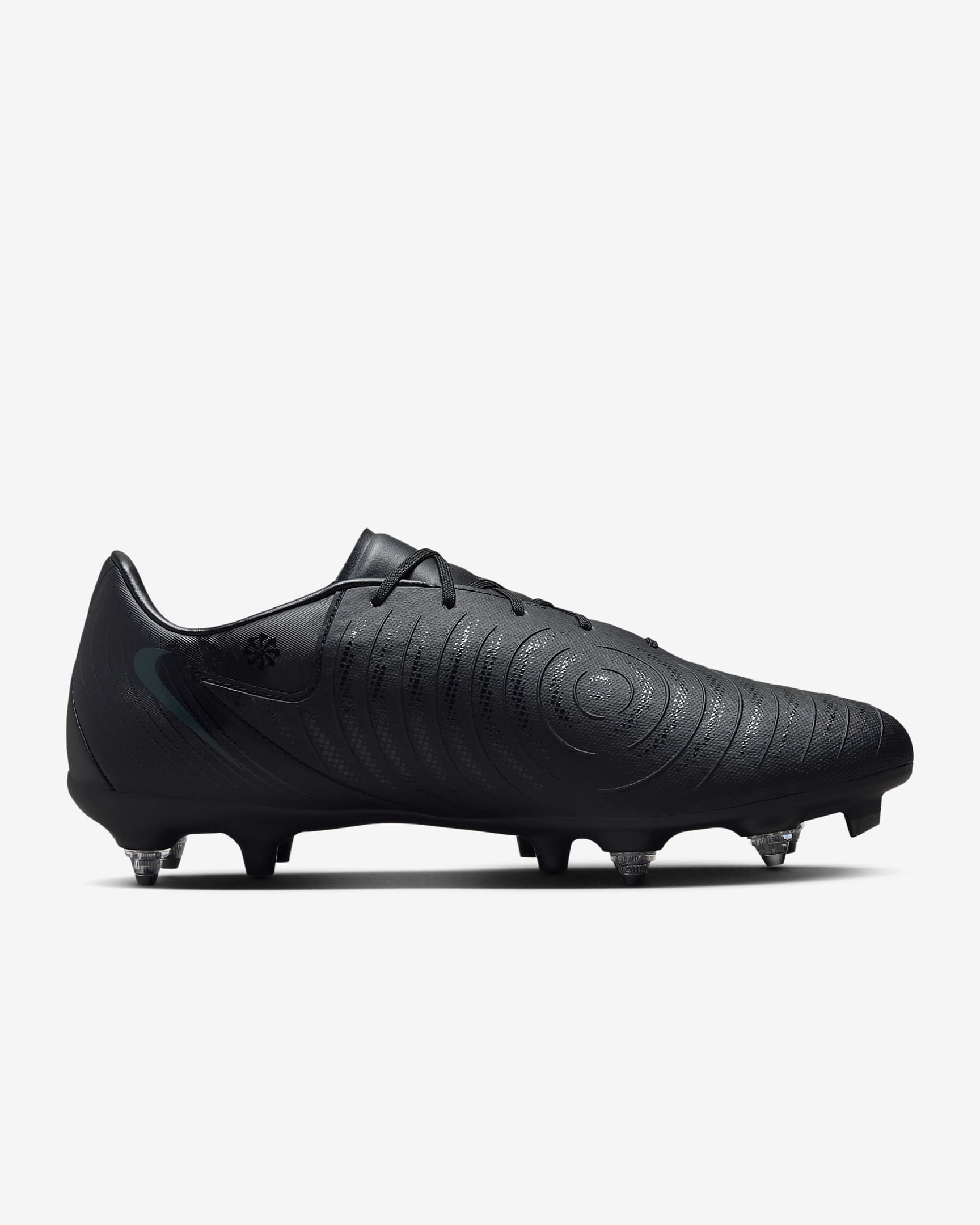 Chaussure de foot à crampons basse pour terrains gras Nike Phantom GX 2 Academy - Noir/Deep Jungle/Noir