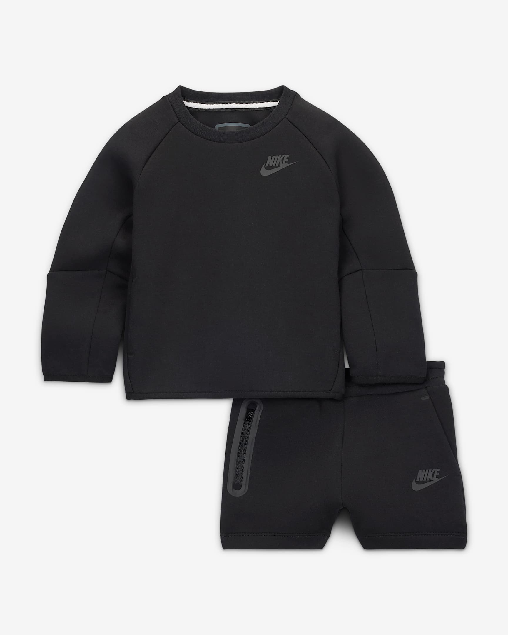 Nike Tech Fleece Baby (12-24M) 2-Piece Shorts Set - Black