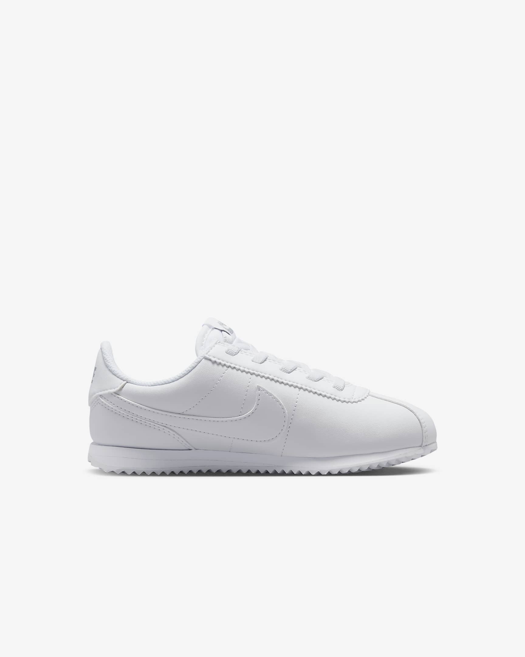 Tenis para niños de preescolar Nike Cortez EasyOn - Blanco/Gris lobo/Blanco