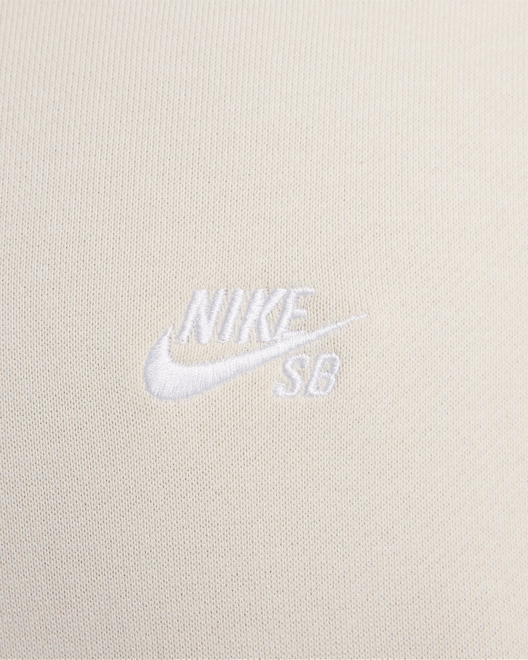 Nike SB Sudadera con capucha de skateboard de tejido Fleece - Light Orewood Brown/Blanco