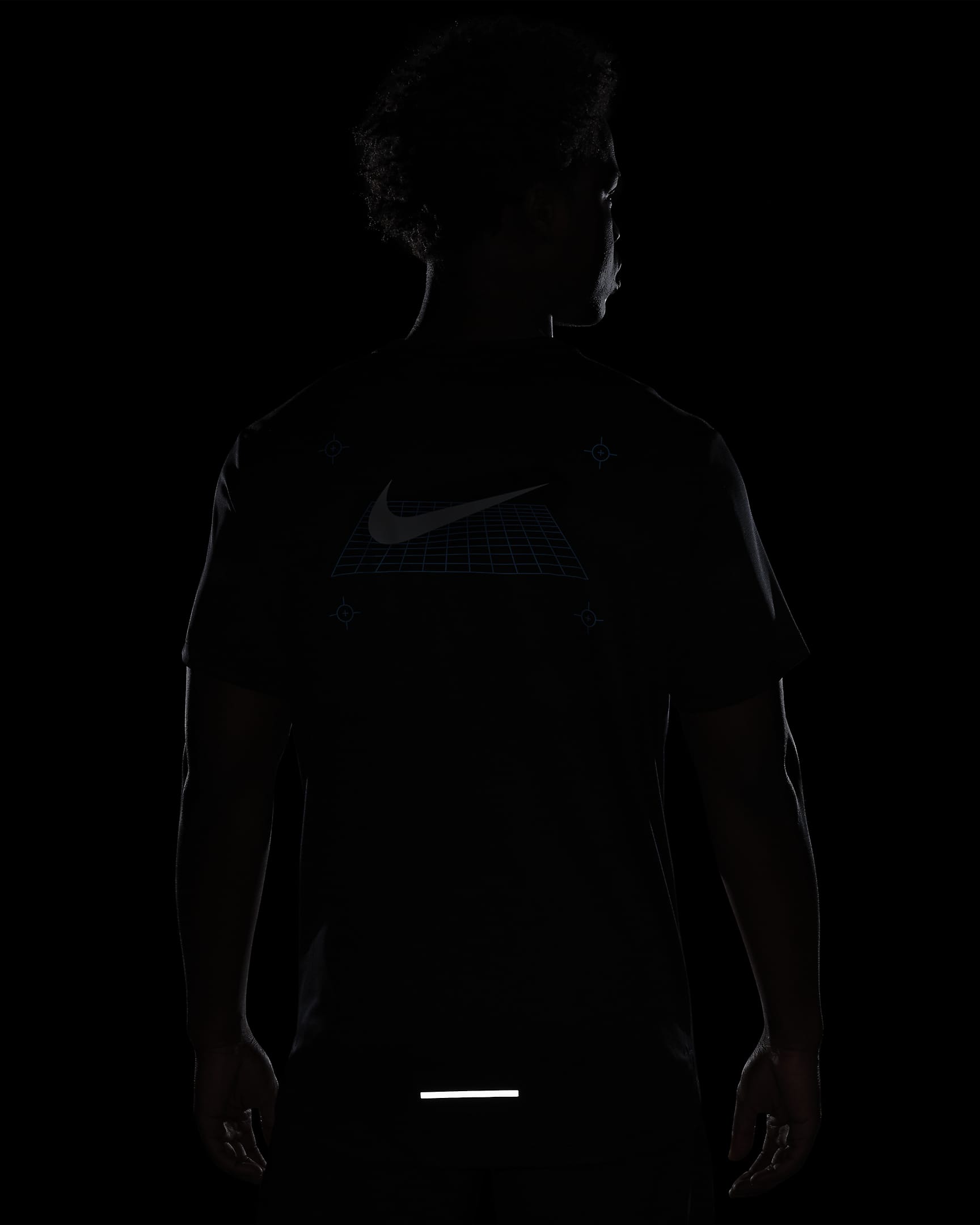 Nike Miler Samarreta estampada de màniga curta de running - Home - Negre