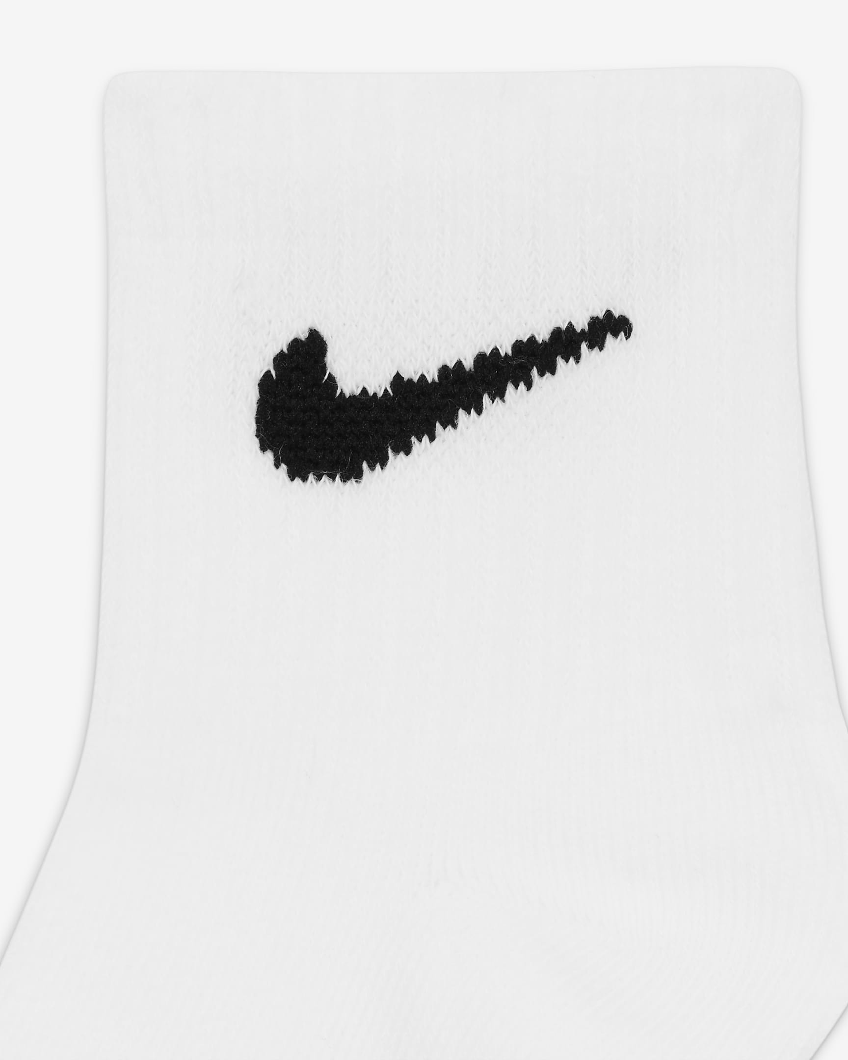 Nike Logo Ankle Socks Box Set (6 Pairs) Baby Socks - White