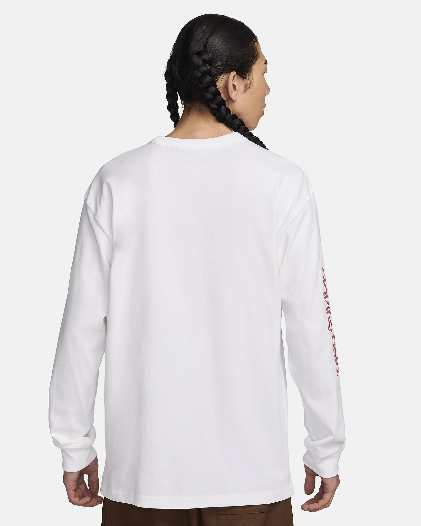 Nike Sportswear Men's Long-Sleeve Max90 T-Shirt - White