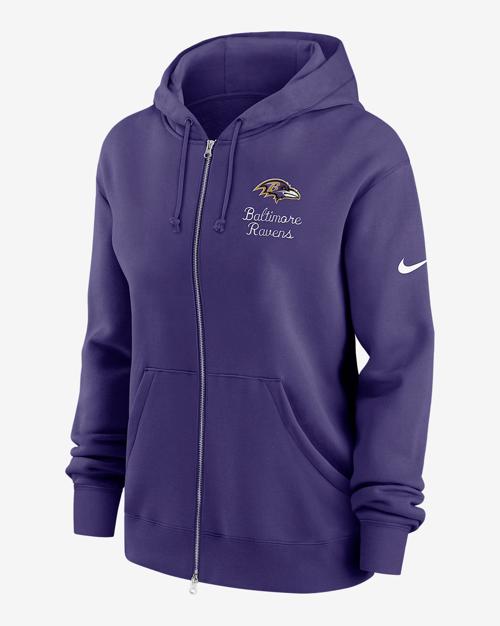 Baltimore Ravens Phoenix Rewind Women's Nike NFL Full-Zip Hoodie - Purple