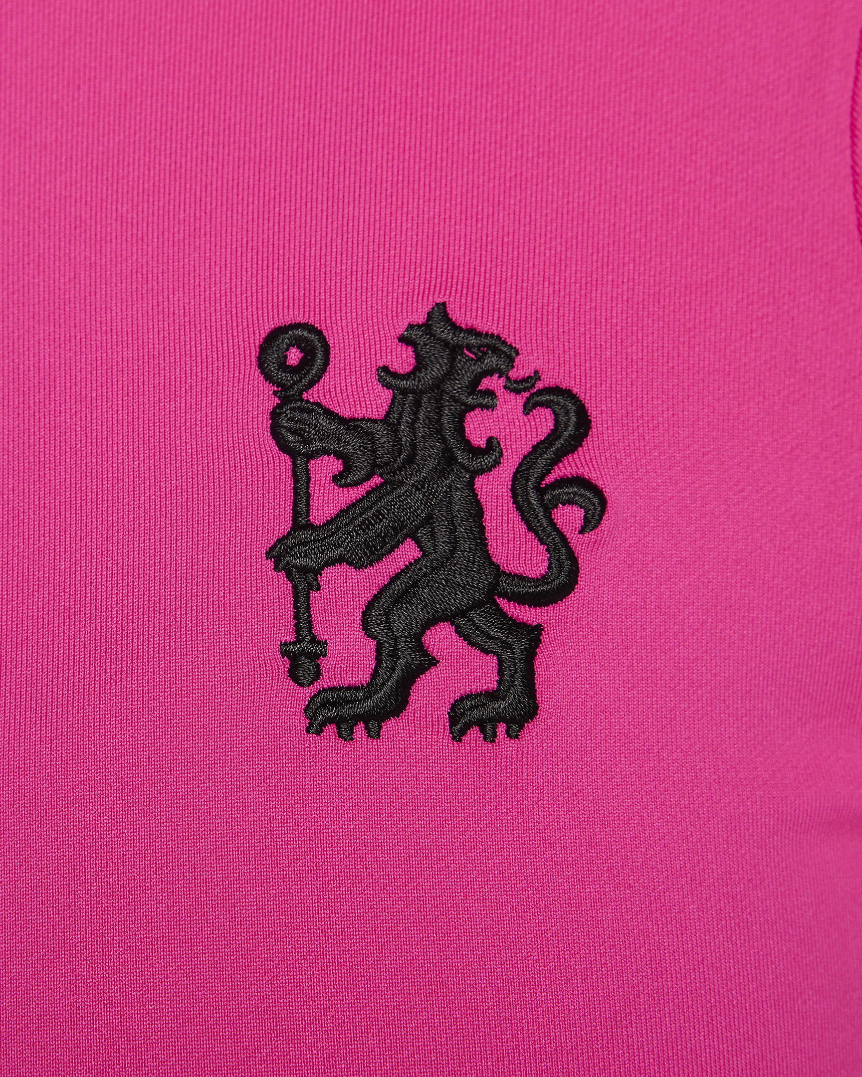 Haut de foot en maille à col ras-du-cou Nike Dri-FIT Chelsea FC Strike 3e tenue pour femme - Pink Prime/Pink Prime/Noir/Noir