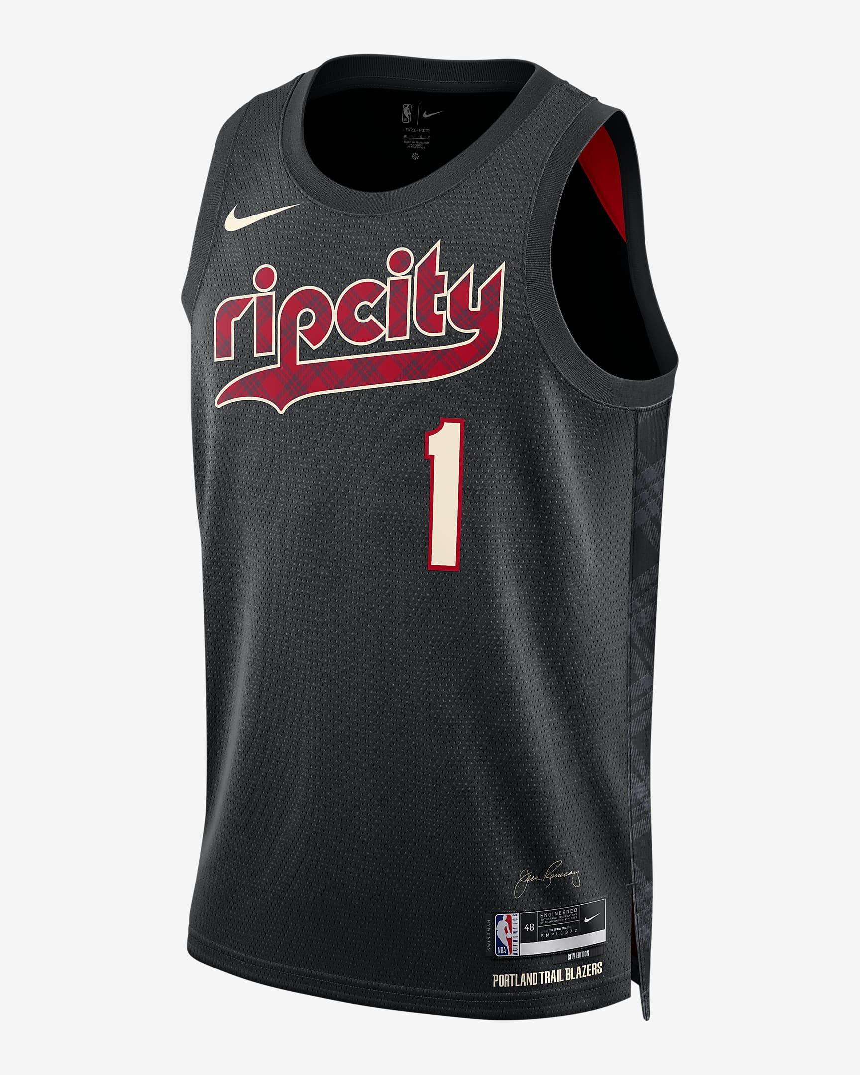 Jersey Nike Dri Fit Swingman De La Nba Para Hombre Anfernee Simons Portland Trail Blazers City