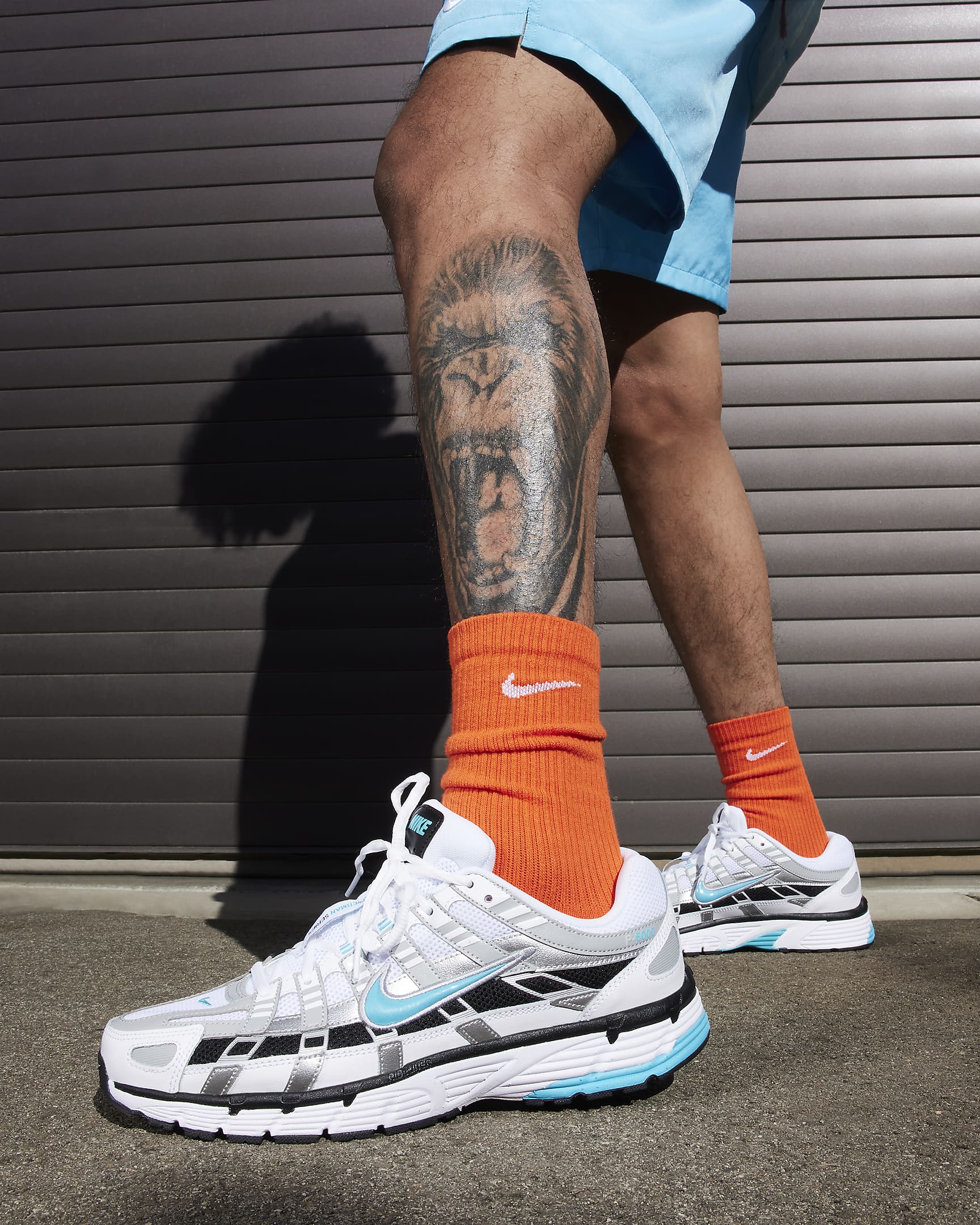 Nike P-6000 Shoes - White/Metallic Silver/Black/Dusty Cactus