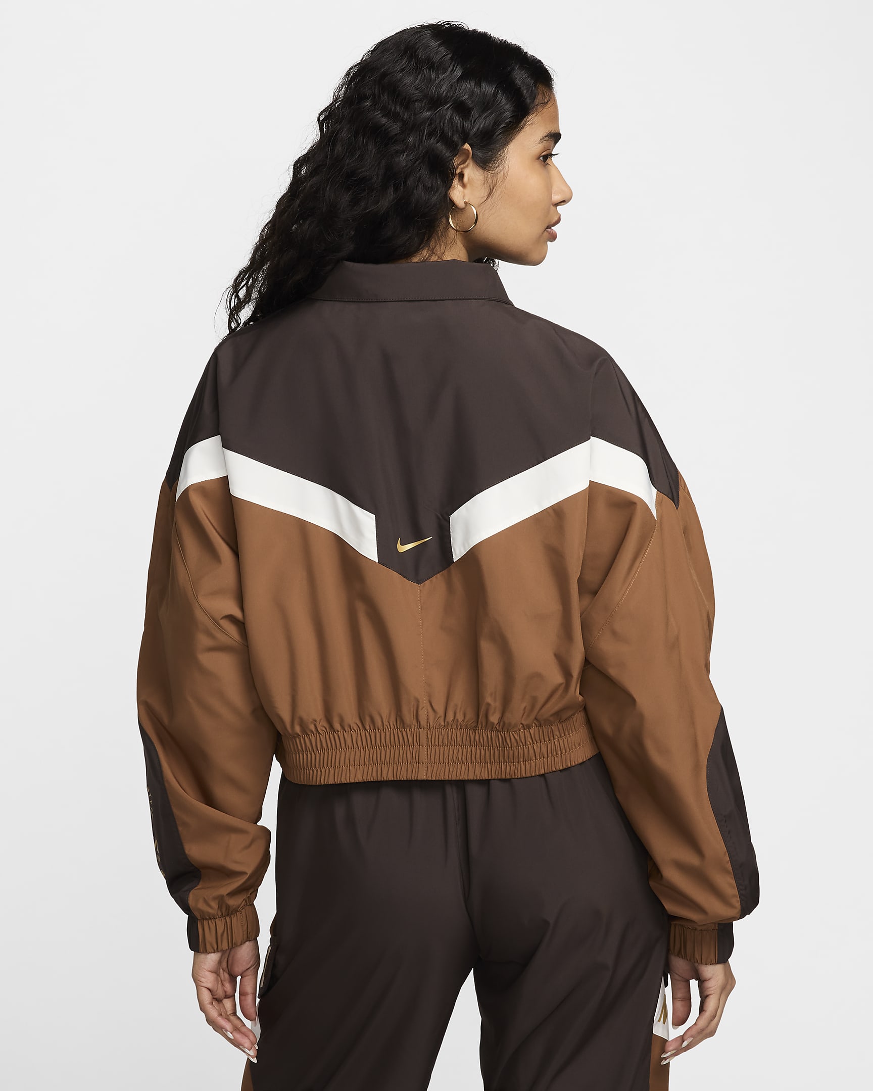 Nike Sportswear Women's Woven Jacket - Velvet Brown/Light British Tan/Sail