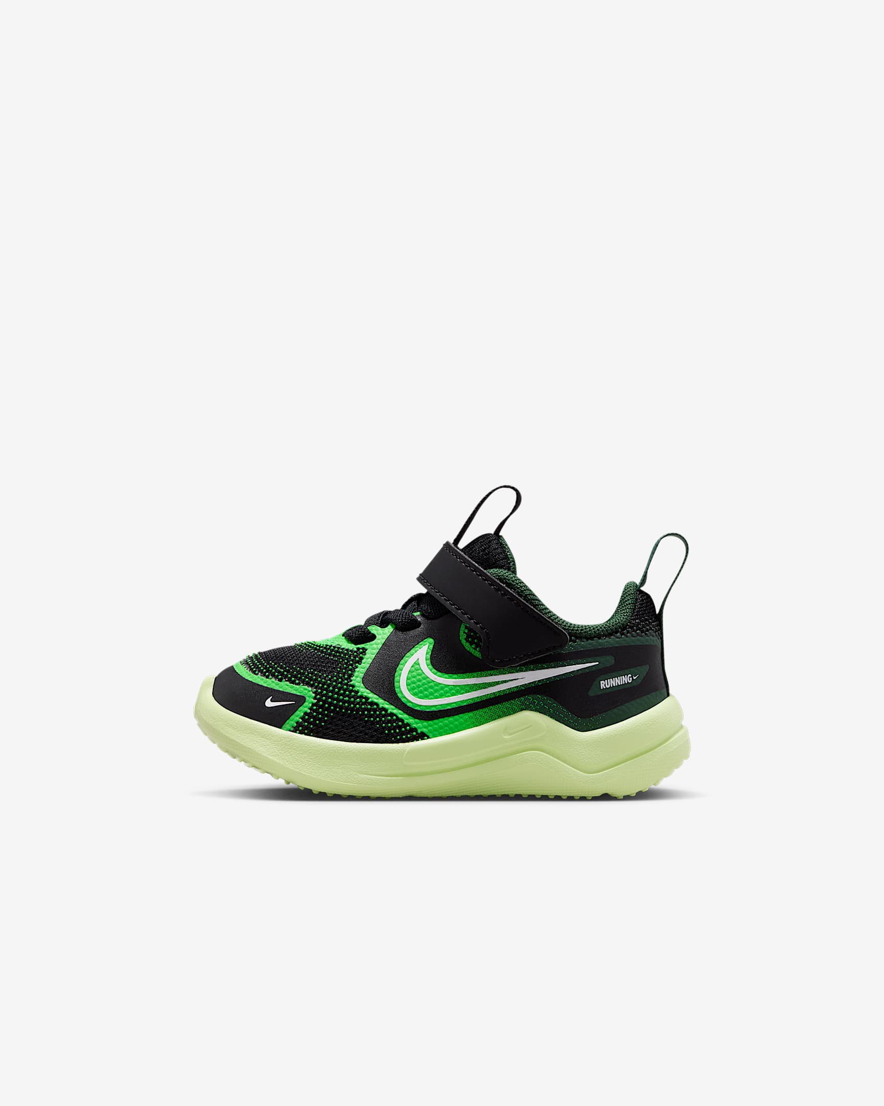 Nike Cosmic Runner Baby/Toddler Shoes - Black/Light Liquid Lime/Fir/White