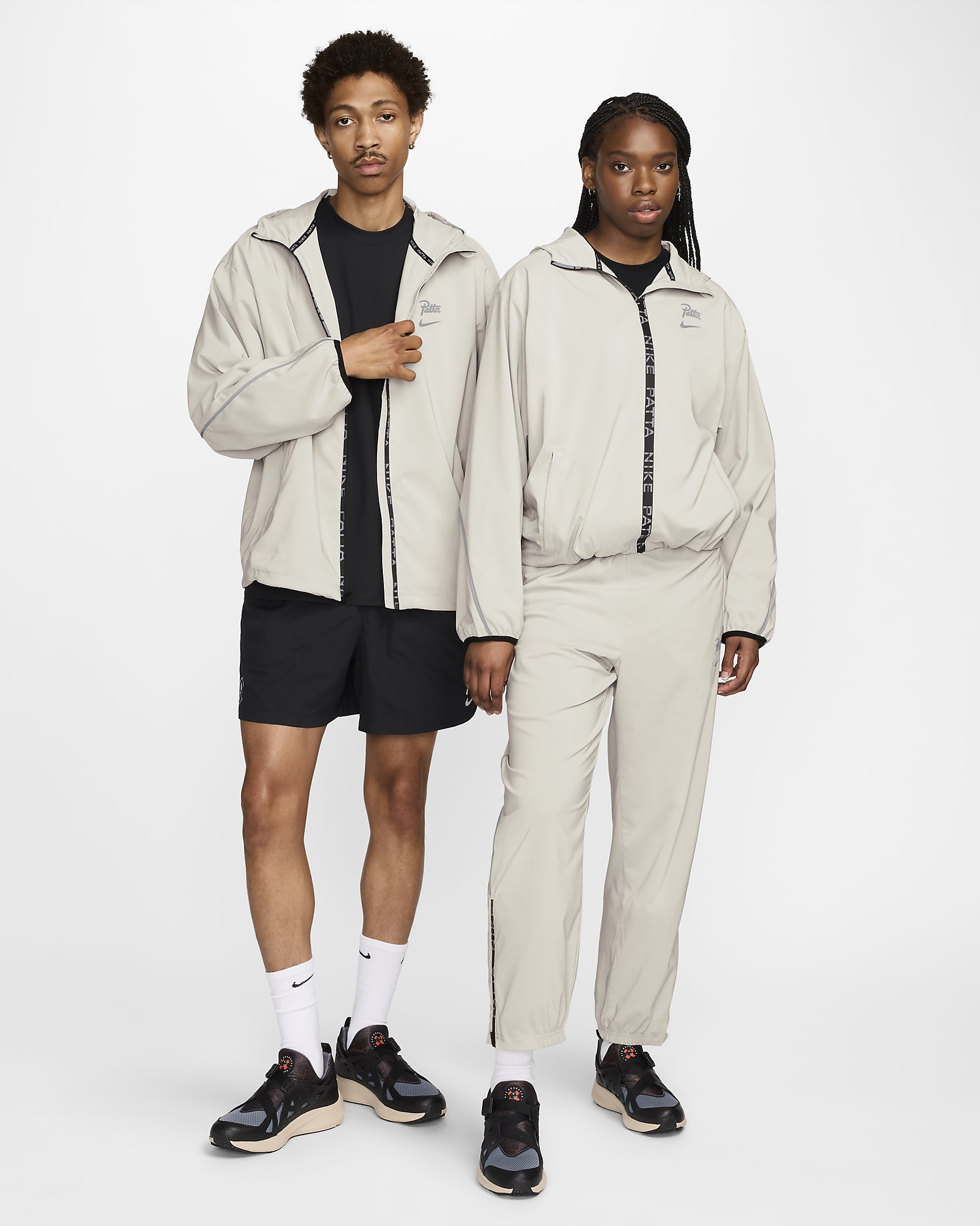 Nike x Patta Running Team Men's Full-Zip Jacket - Sand Drift/Cream II