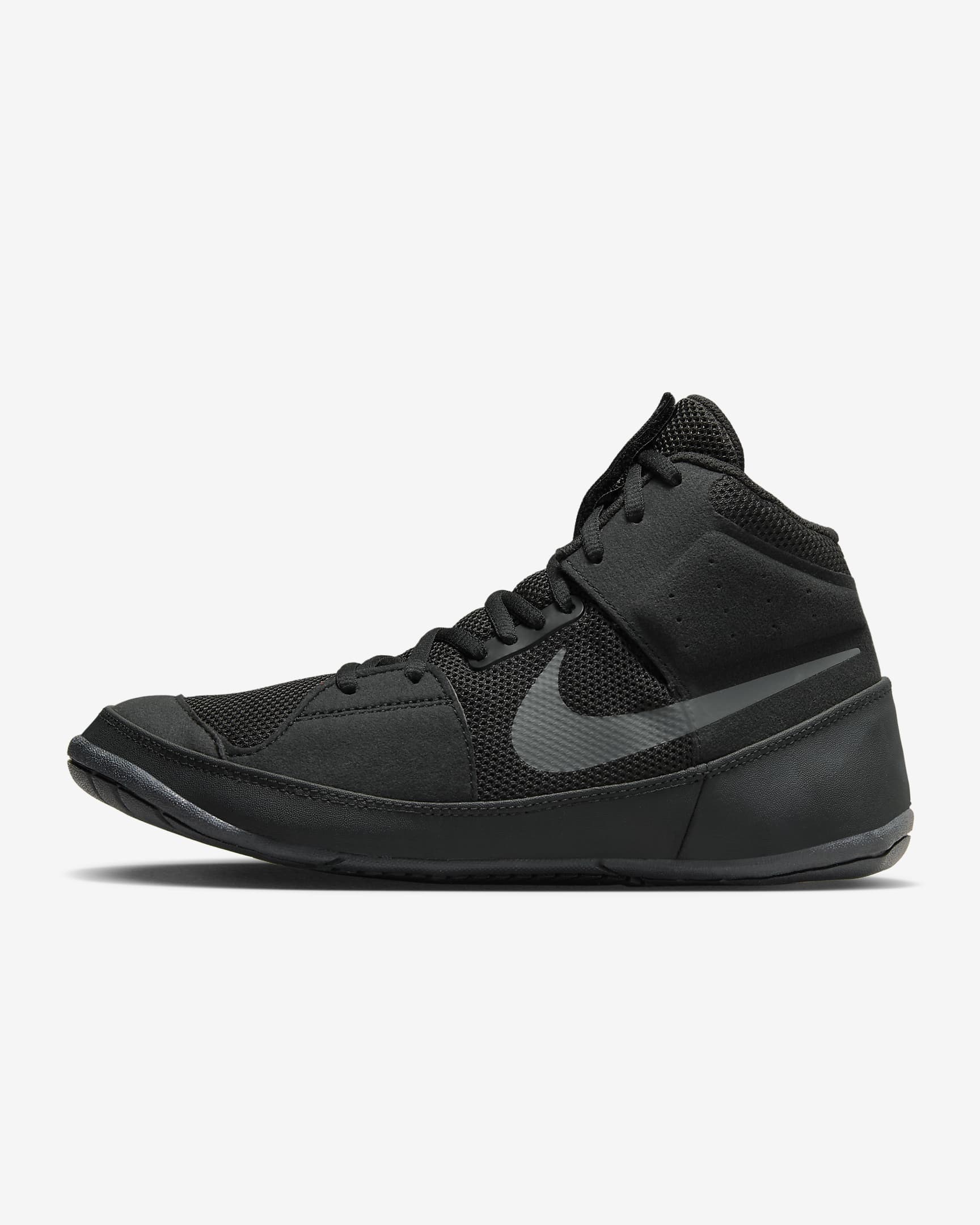 Nike Fury Wrestling Shoes - Black/Dark Grey