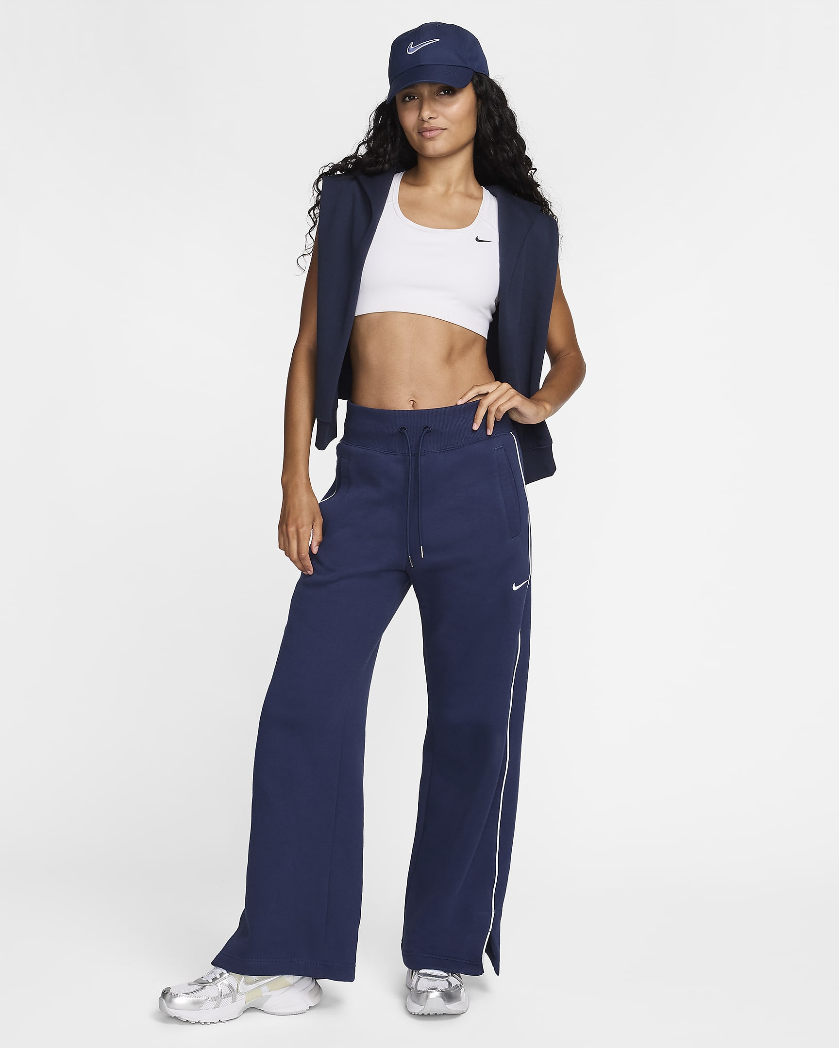 Pantalon Nike Sportswear Phoenix Fleece pour femme - Midnight Navy