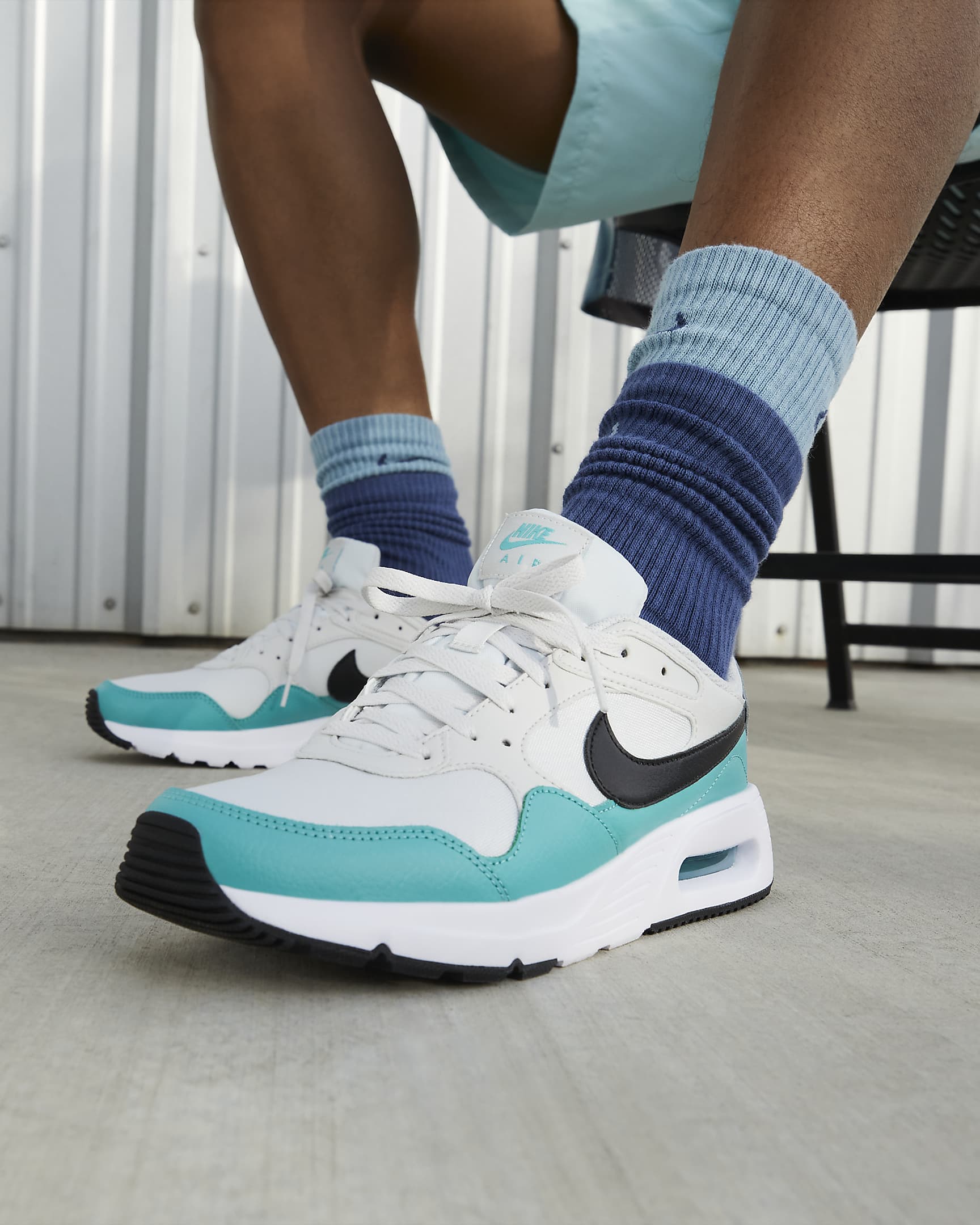 Chaussure Nike Air Max SC pour homme - Photon Dust/Washed Teal/Blanc/Noir