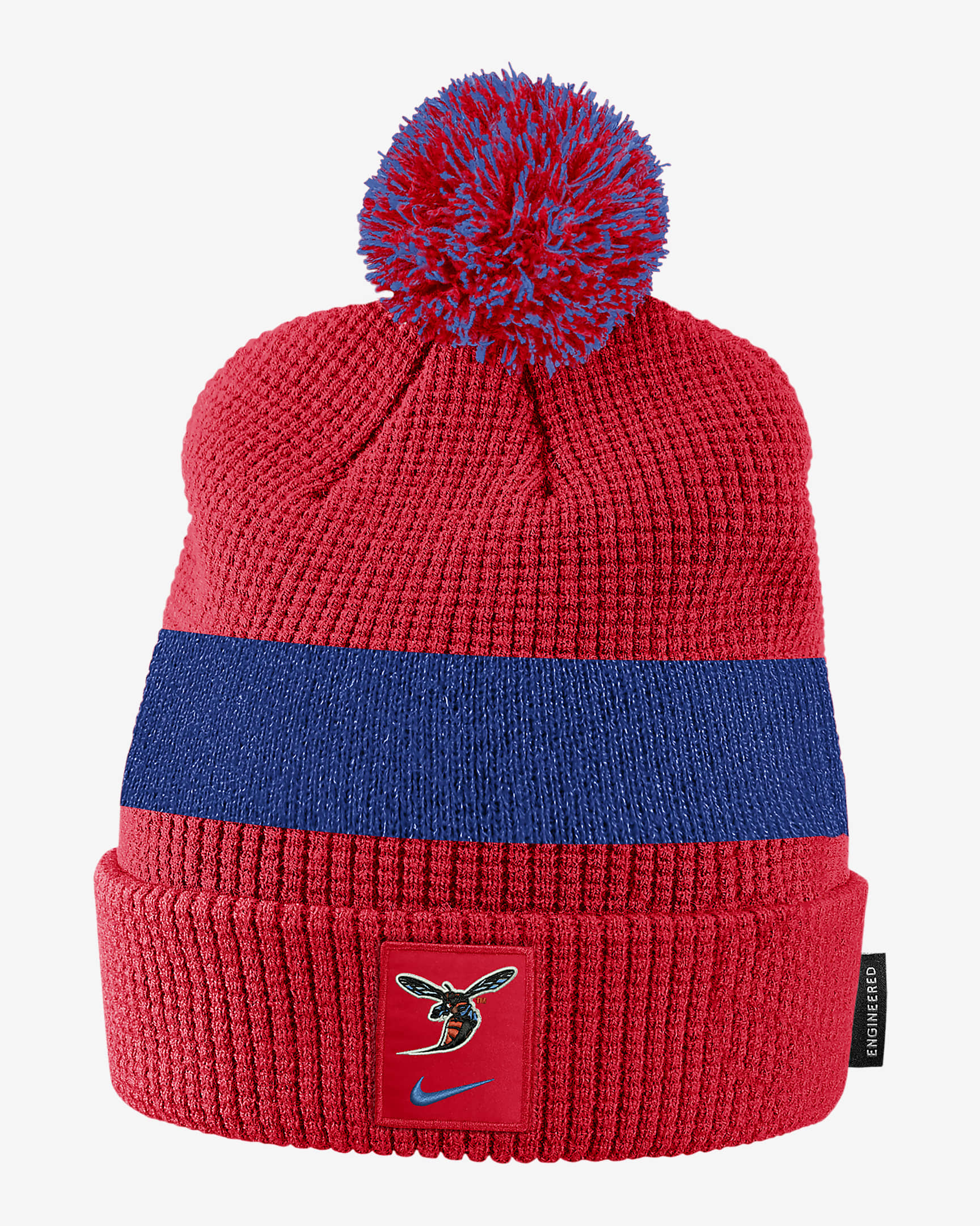 Delaware State Nike College Pom Beanie - Red