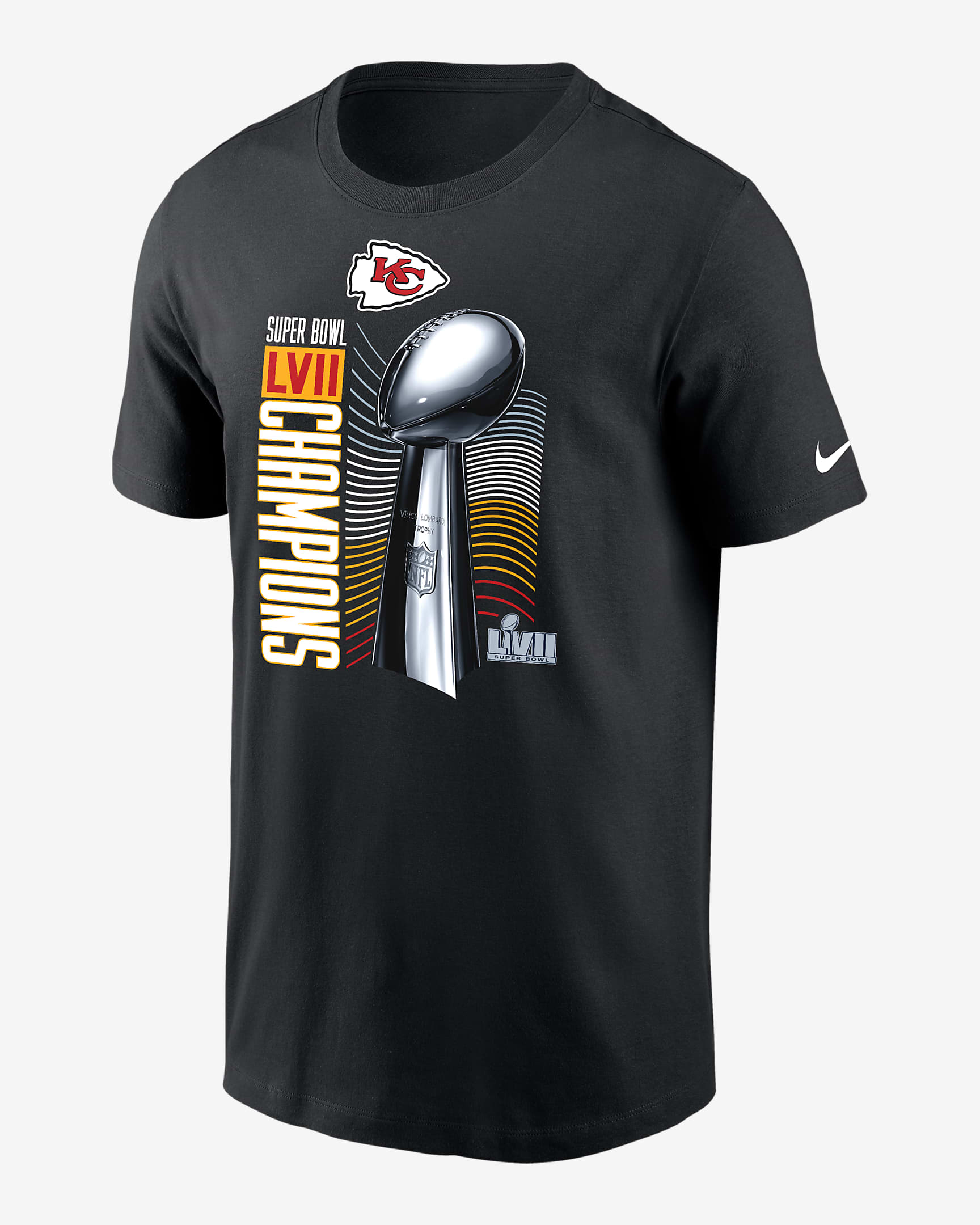 Playera para hombre Nike Super Bowl LVII Champions Lombardi Trophy (NFL