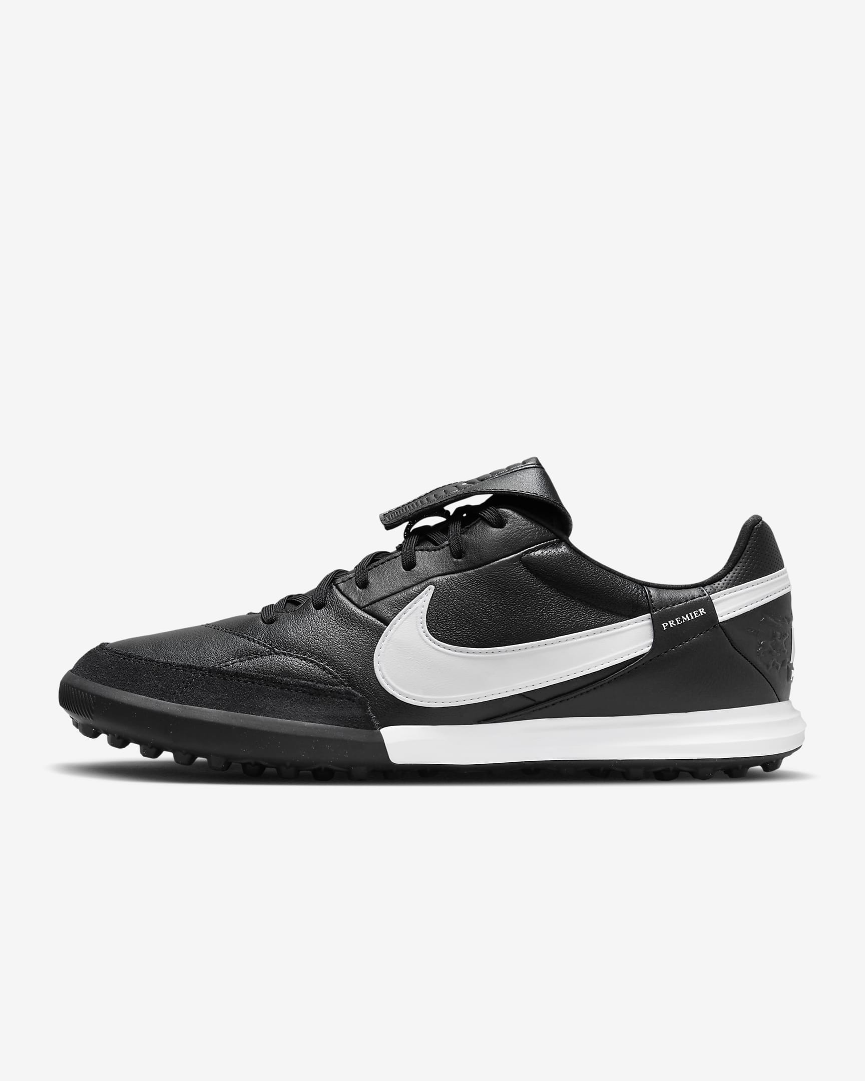 Nike Premier 3 Botes de futbol de perfil baix per a moqueta-turf - Negre/Blanc