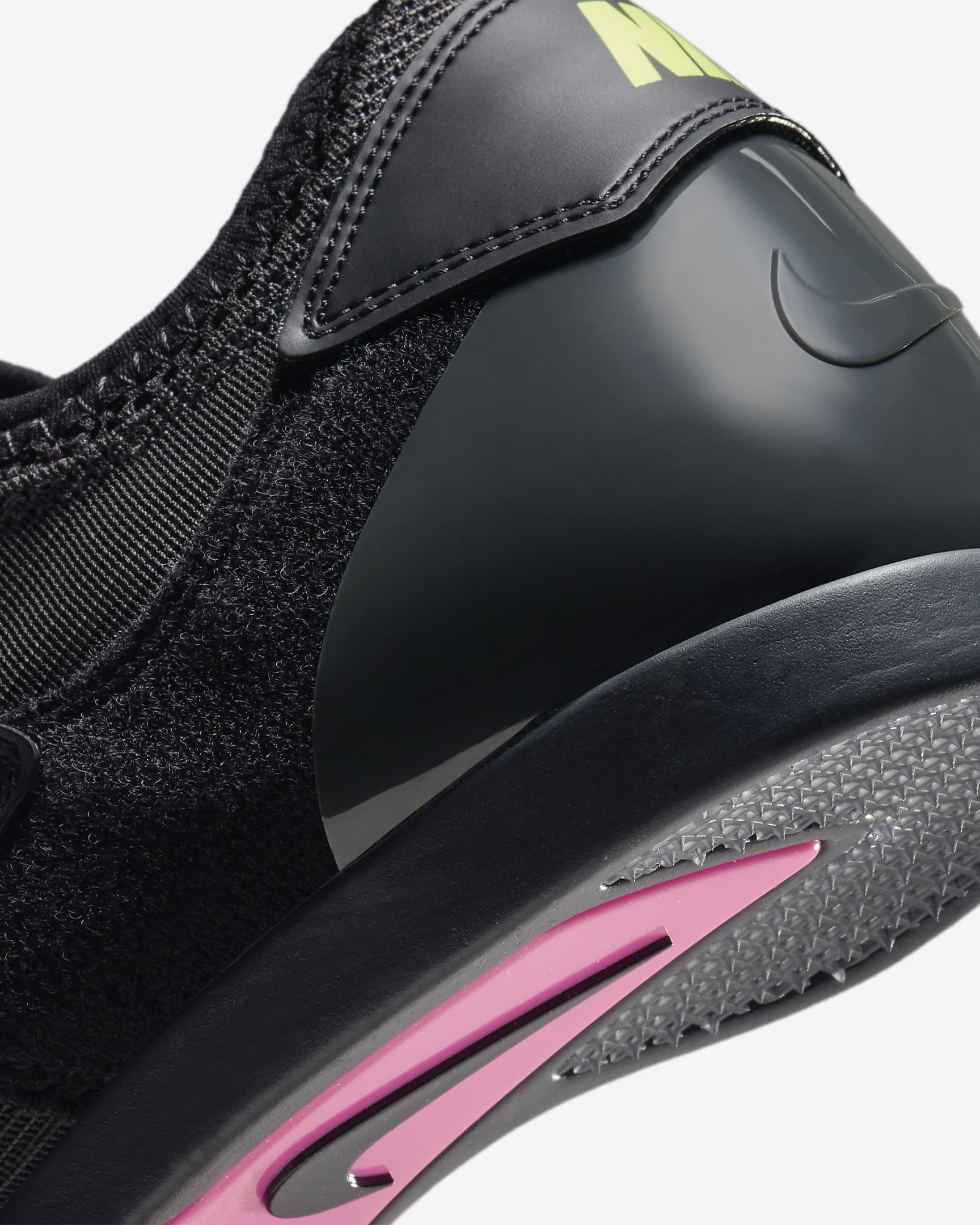 Scarpa chiodata per il salto Nike Pole Vault Elite - Antracite/Nero/Light Lemon Twist/Fierce Pink