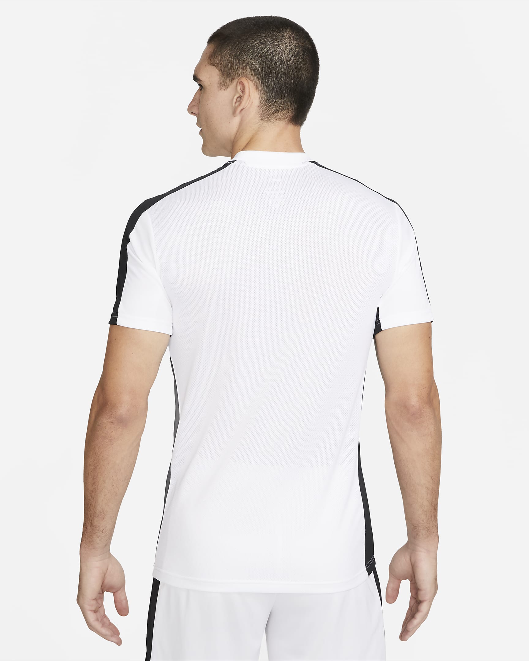 Nike Academy Men's Dri-FIT Short-Sleeve Football Top - White/Black/Black