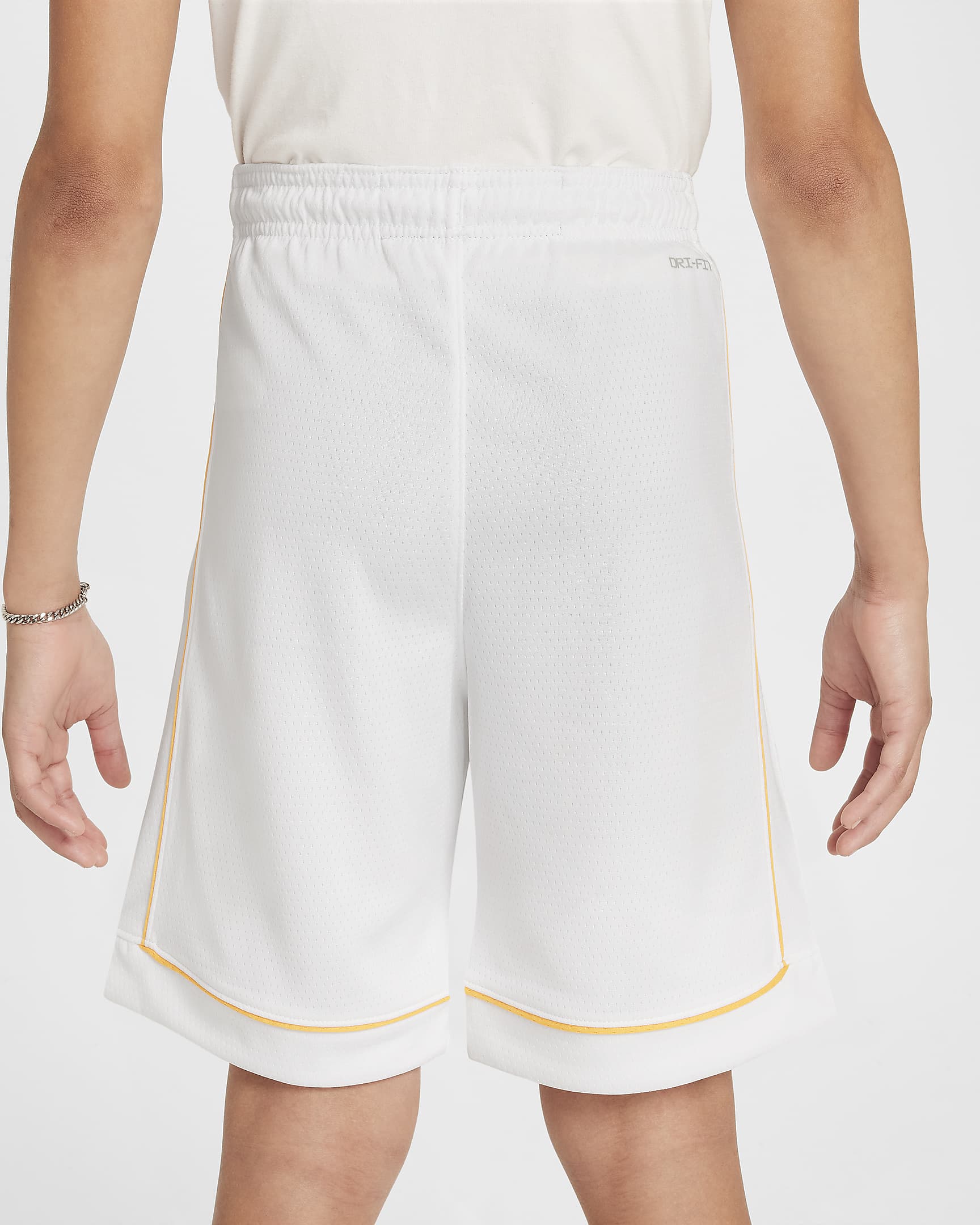 Miami Heat Nike Dri-FIT NBA Swingman-shortsene til større børn - hvid