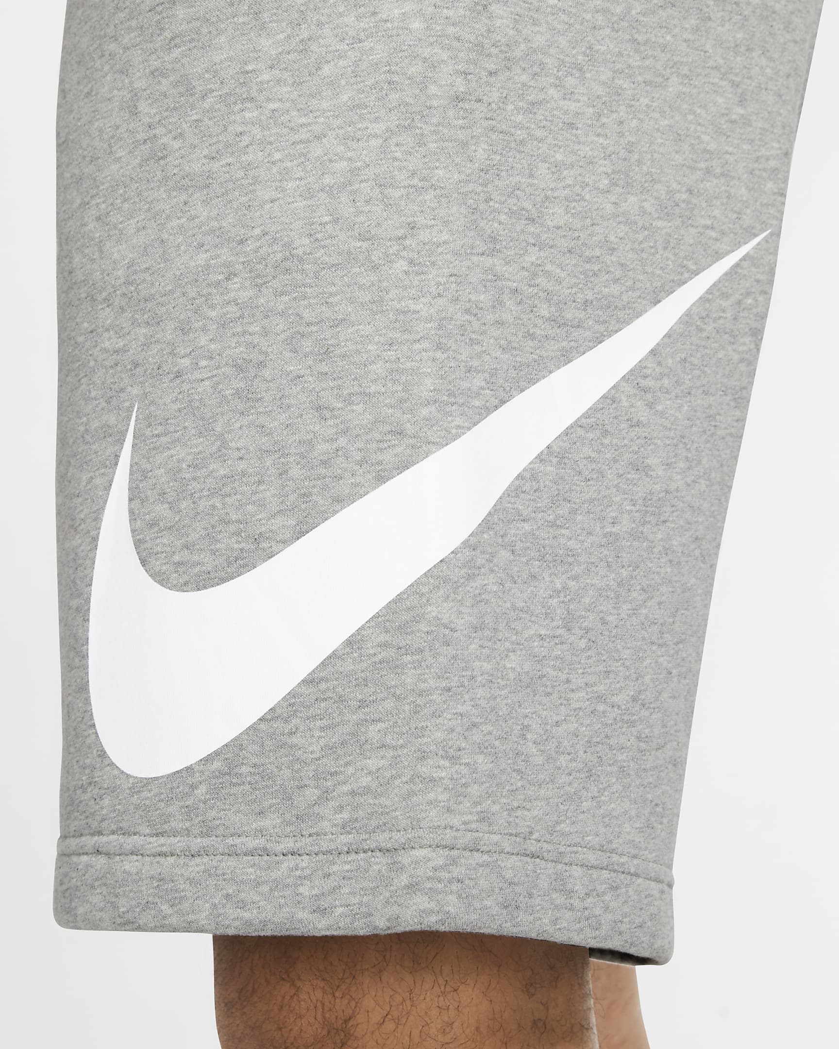 Nike Sportswear Club Men's Graphic Shorts - Dark Grey Heather/White/White