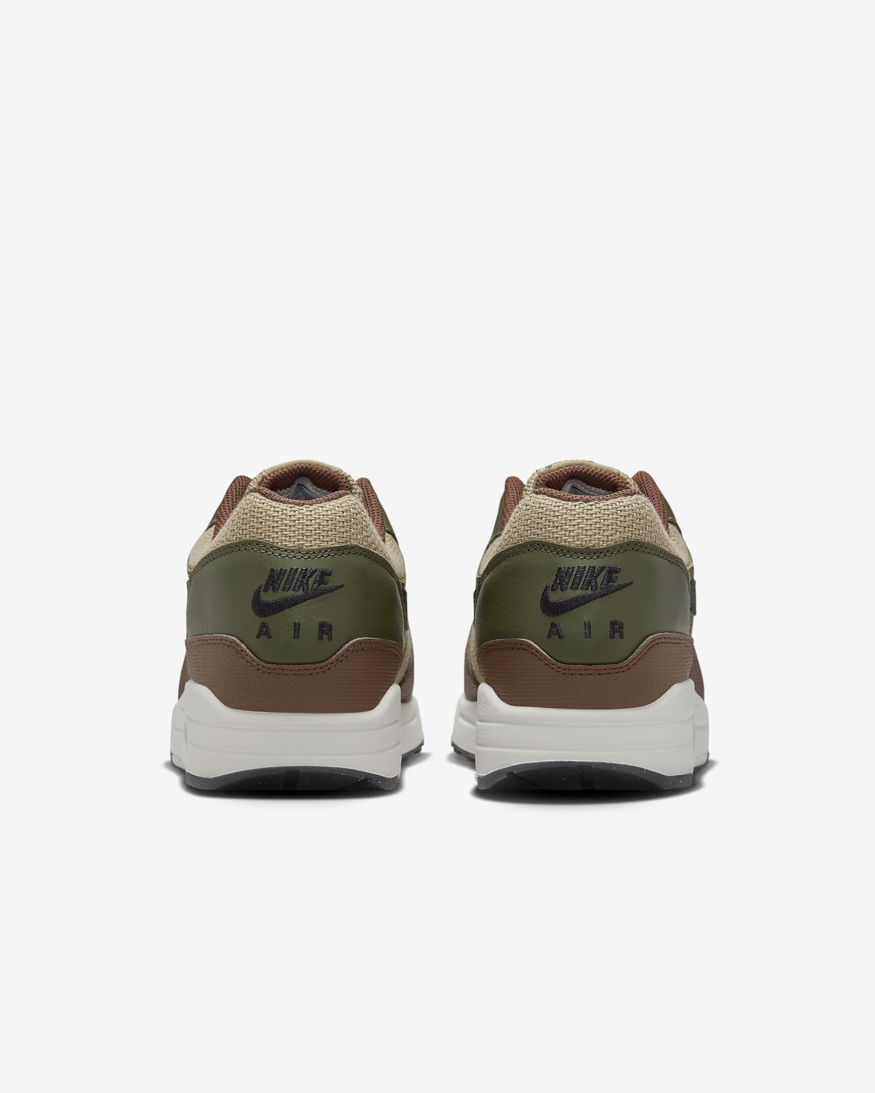 รองเท้าผู้ชาย Nike Air Max 1 Essential Premium - Neutral Olive/Cargo Khaki/Cacao Wow/ดำ