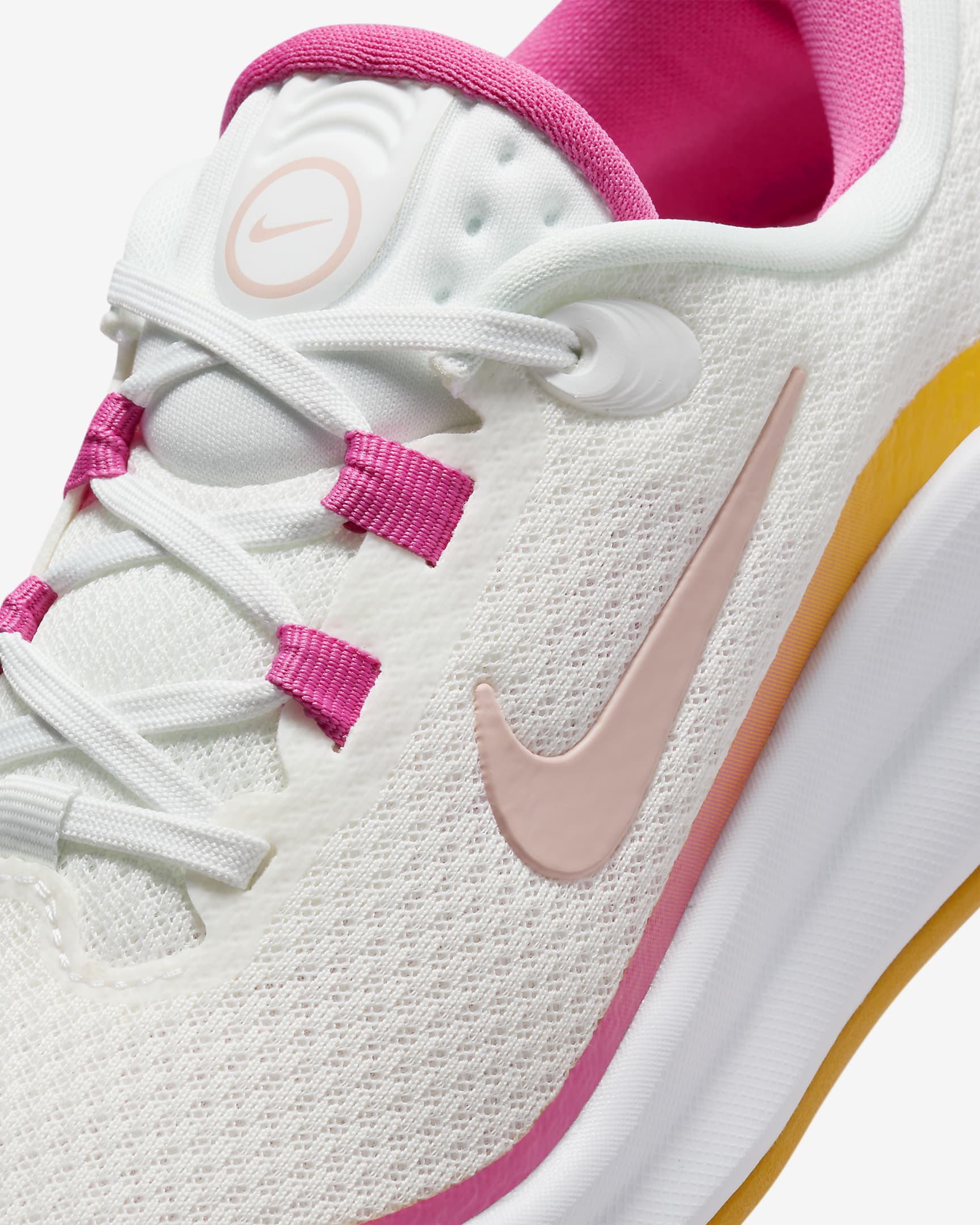 Nike Infinity Flow Older Kids' Running Shoes - Summit White/Pinksicle/University Gold/Arctic Orange