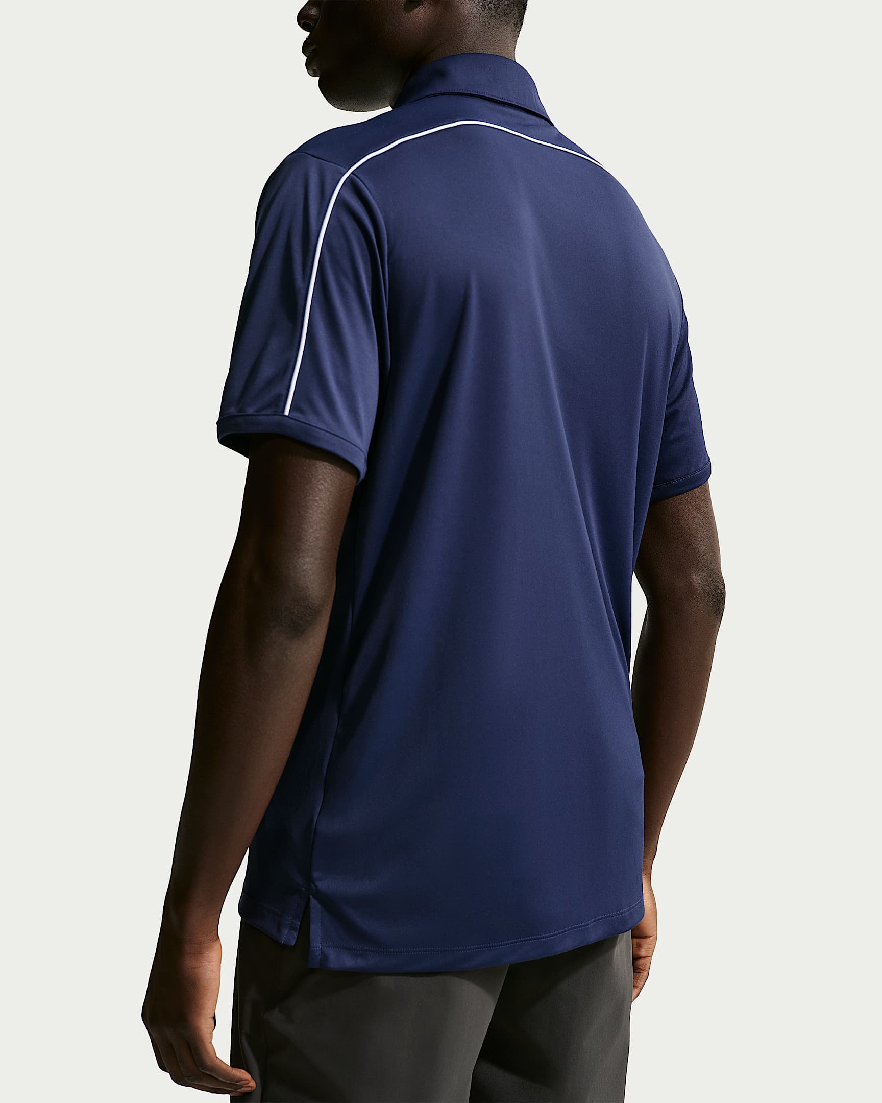 Nike Par Men's Dri-FIT Chest Logo Golf Polo - College Navy/White