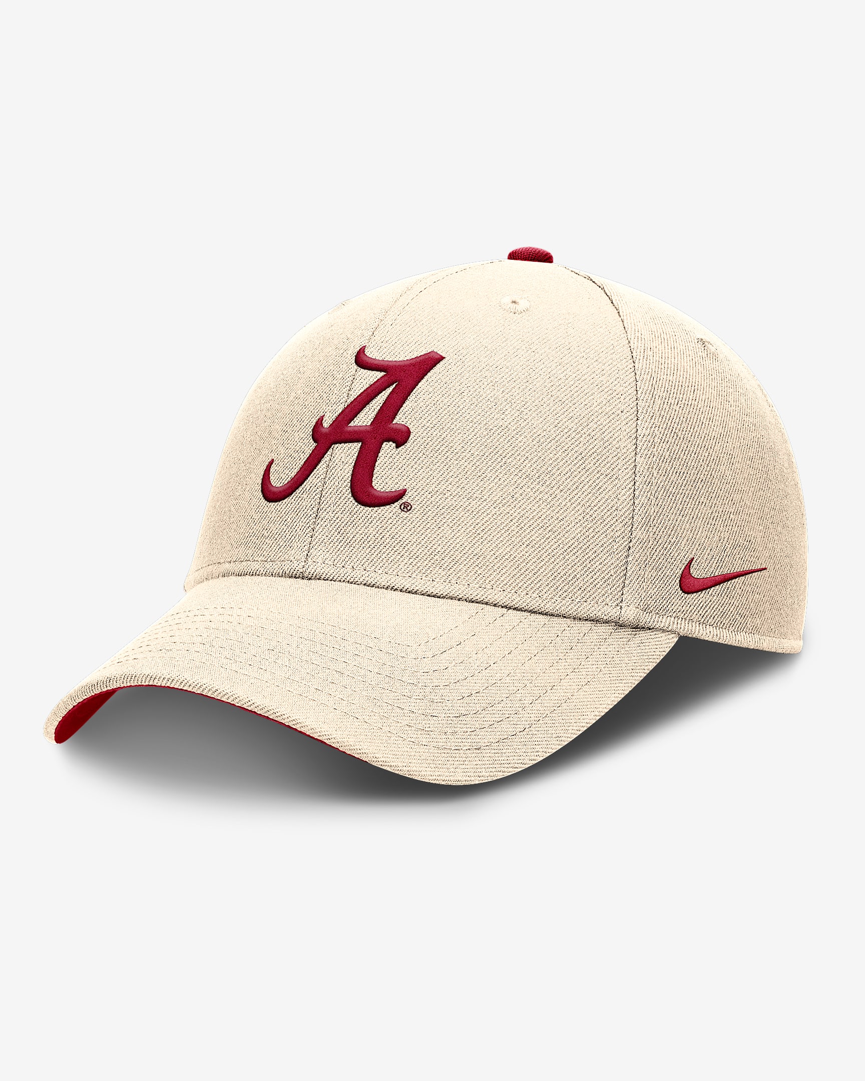 Gorra de rejilla universitaria Nike Dri-FIT ajustable para hombre Alabama Primetime Rise - Natural