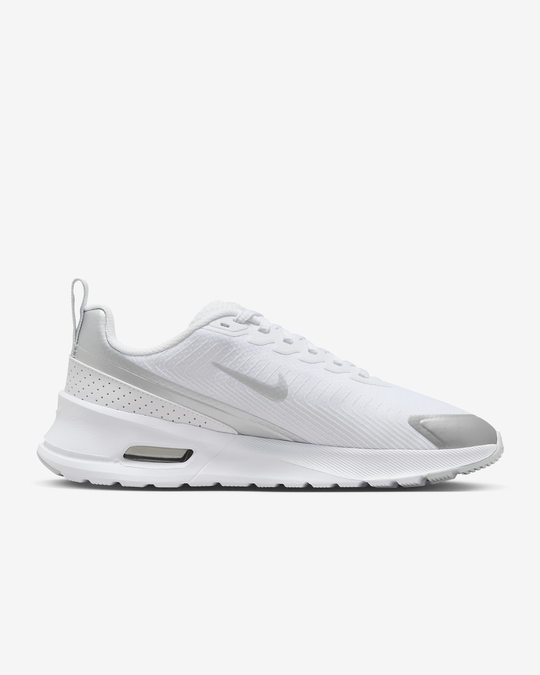 Nike Air Max Nuaxis damesschoenen - Wit/Pure Platinum/Metallic Silver/Wit