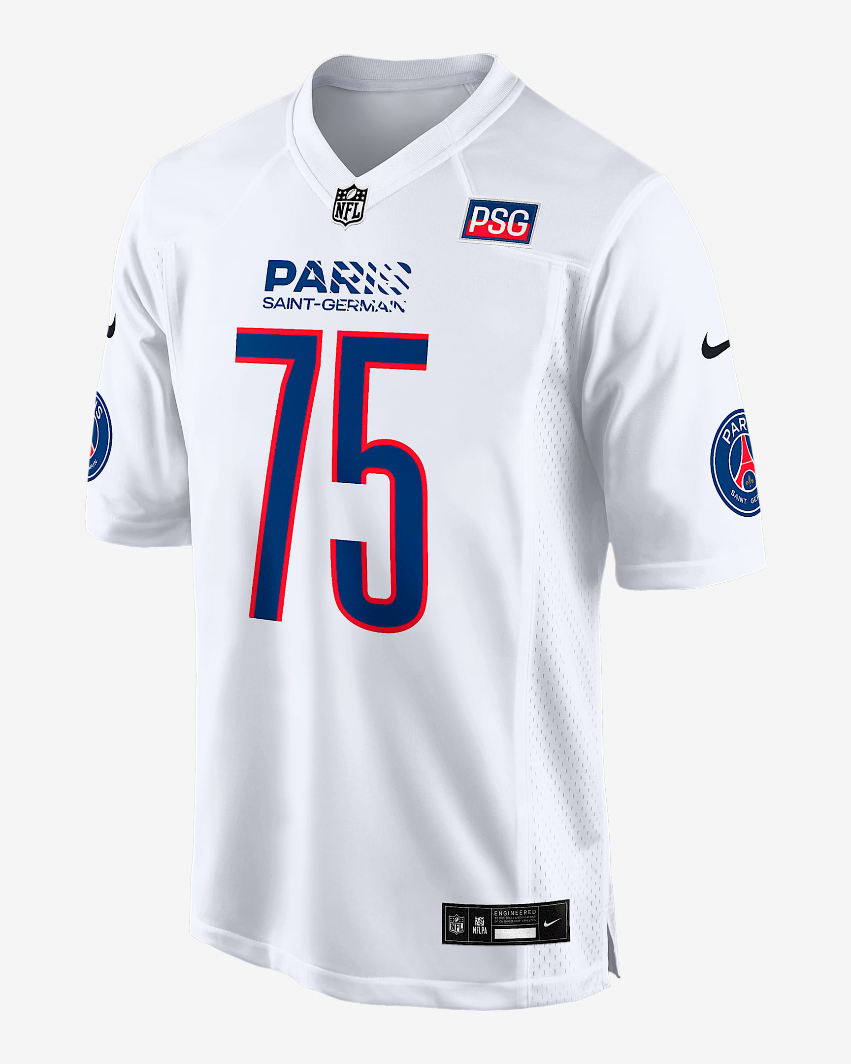 Paris Saint-Germain 2025 Men's Nike NFL Game Jersey - White