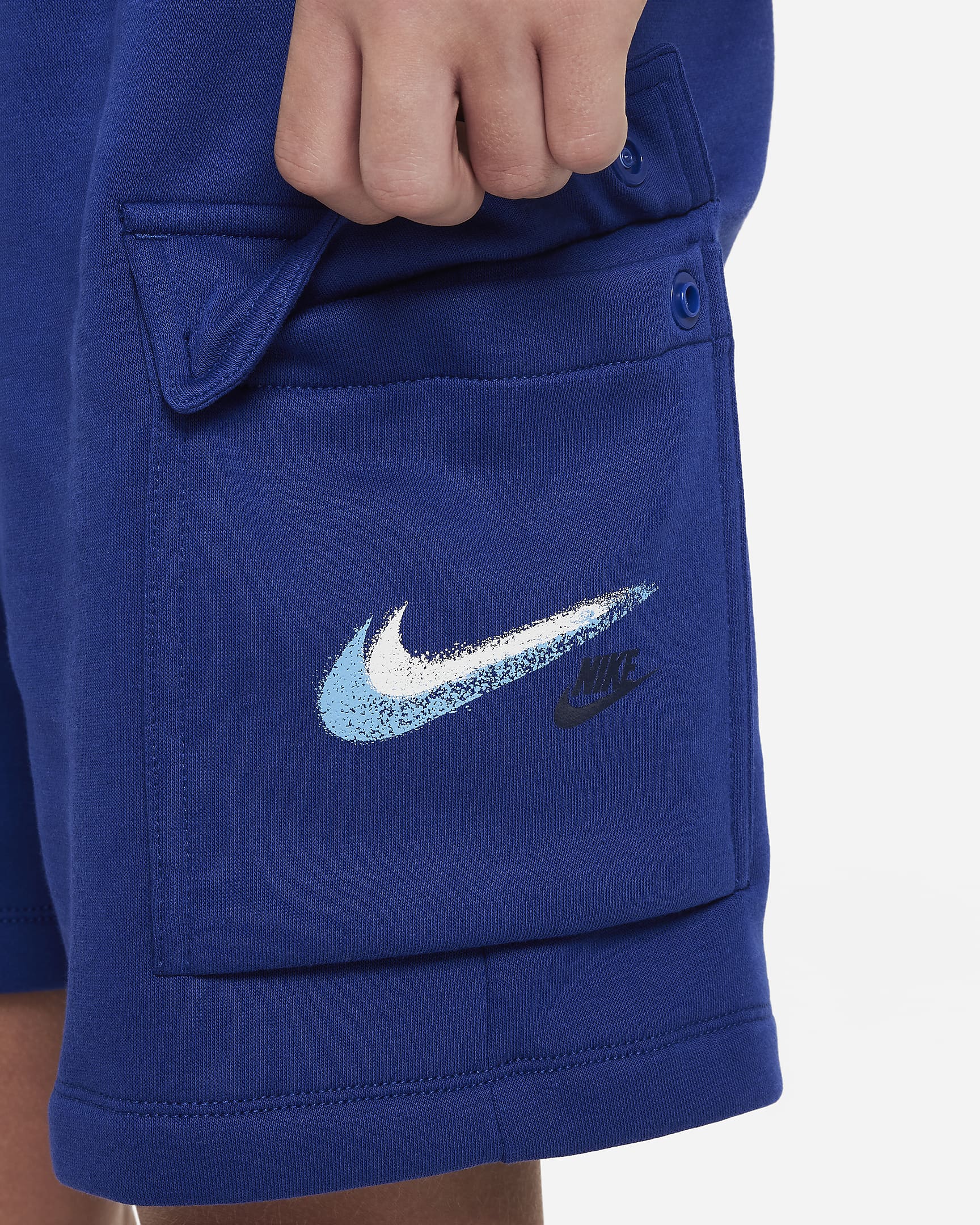 Nike Sportswear Standard Issue Older Kids' (Boys') Fleece Shorts - Deep Royal Blue