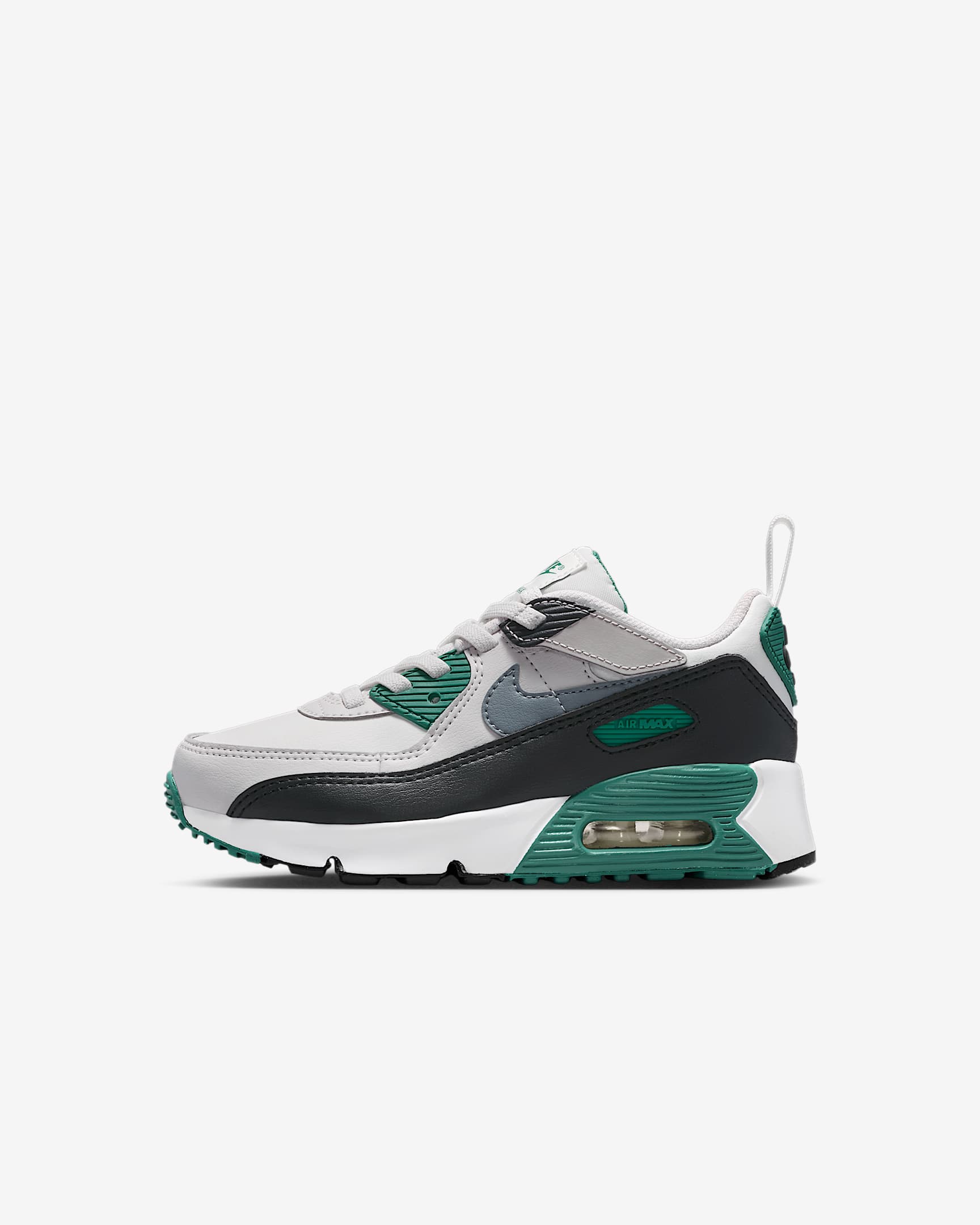 Nike Air Max 90 EasyOn Younger Kids' Shoes - Evergreen Aura/Summit White/Vast Grey/Cool Grey
