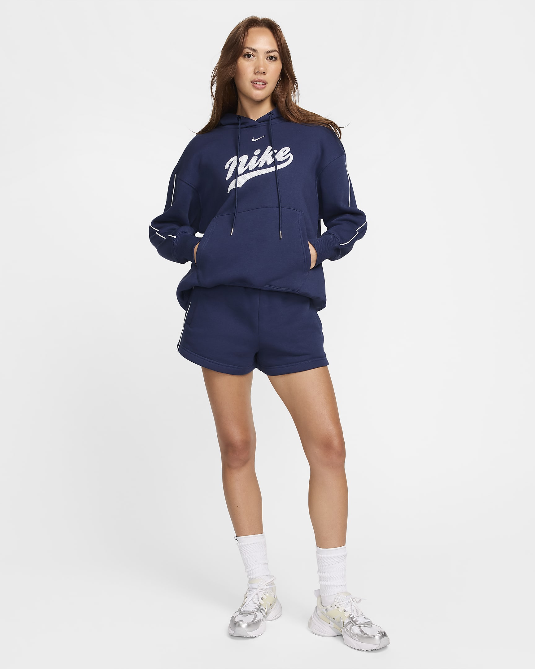 Nike Sportswear Phoenix Fleece hoodie voor dames - Midnight Navy