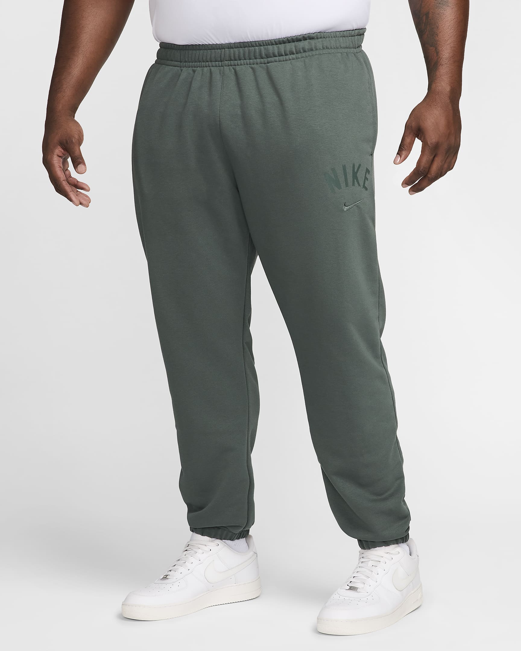 Pantalon de jogging de fitness en tissu Fleece Dri-FIT Nike Swoosh pour homme - Vintage Green/Vintage Green