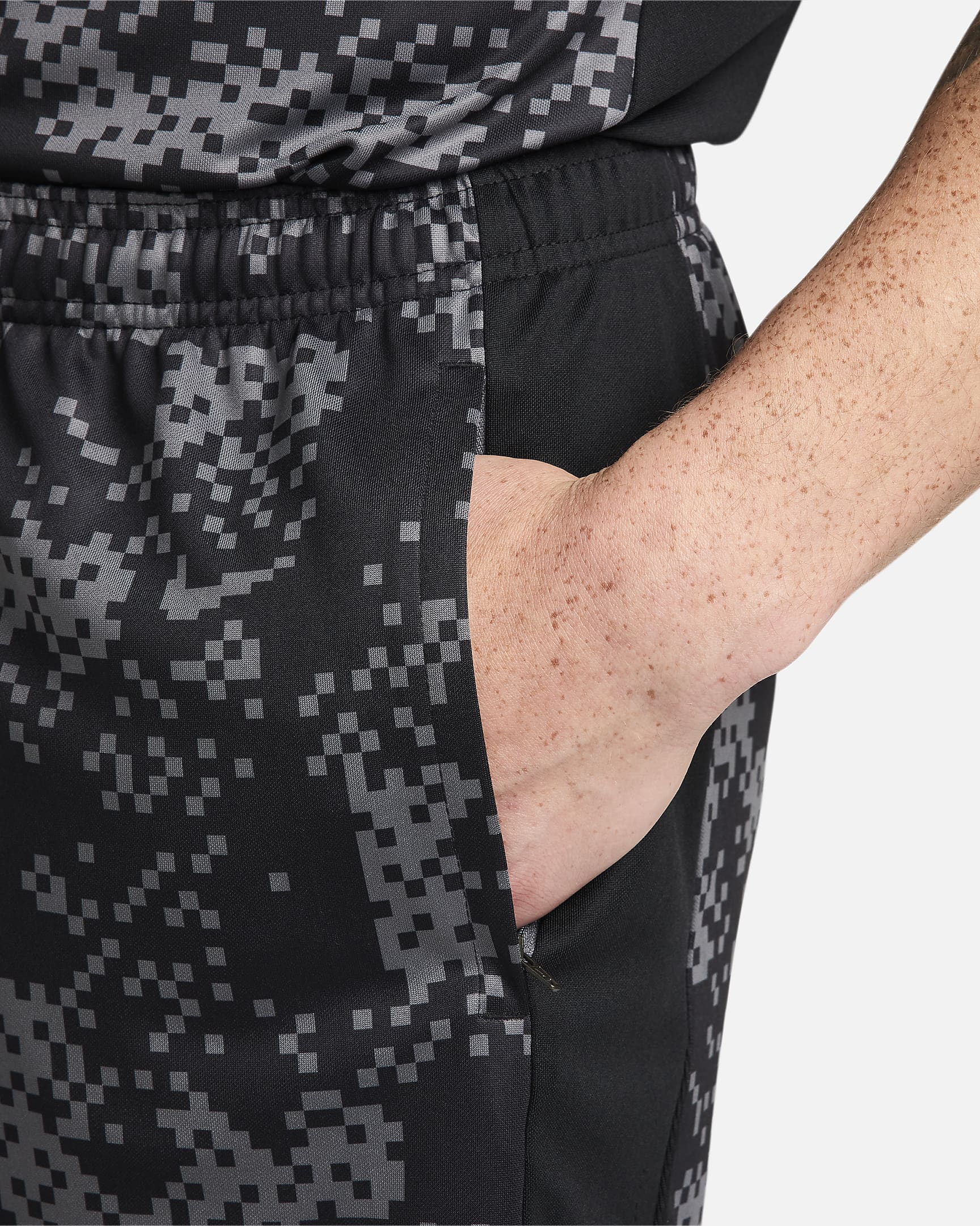 Short de foot Nike Dri-FIT Academy Pro pour homme - Iron Grey/Noir/Noir/Noir