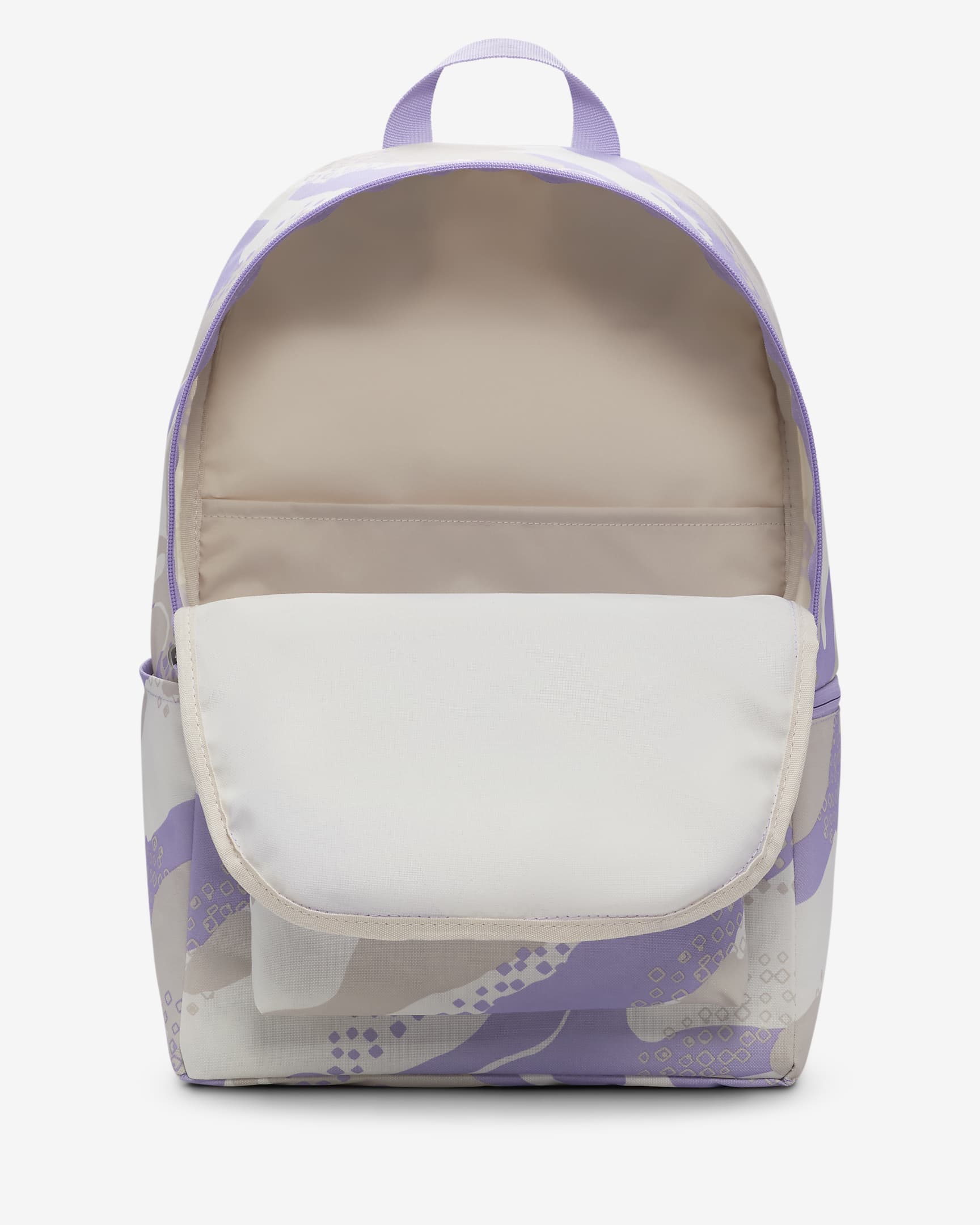 Mochila para niños (25 L) Nike Heritage - Marrón verdoso claro/Hortensias/Blanco