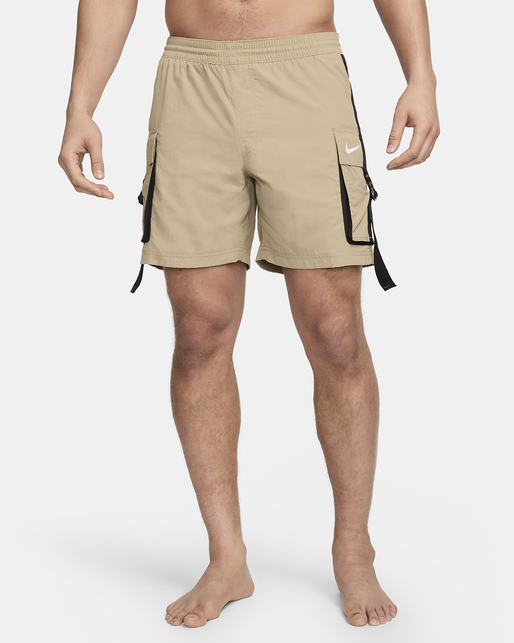 Shorts de vóleibol de 18 cm para hombre Natación Nike - Caqui