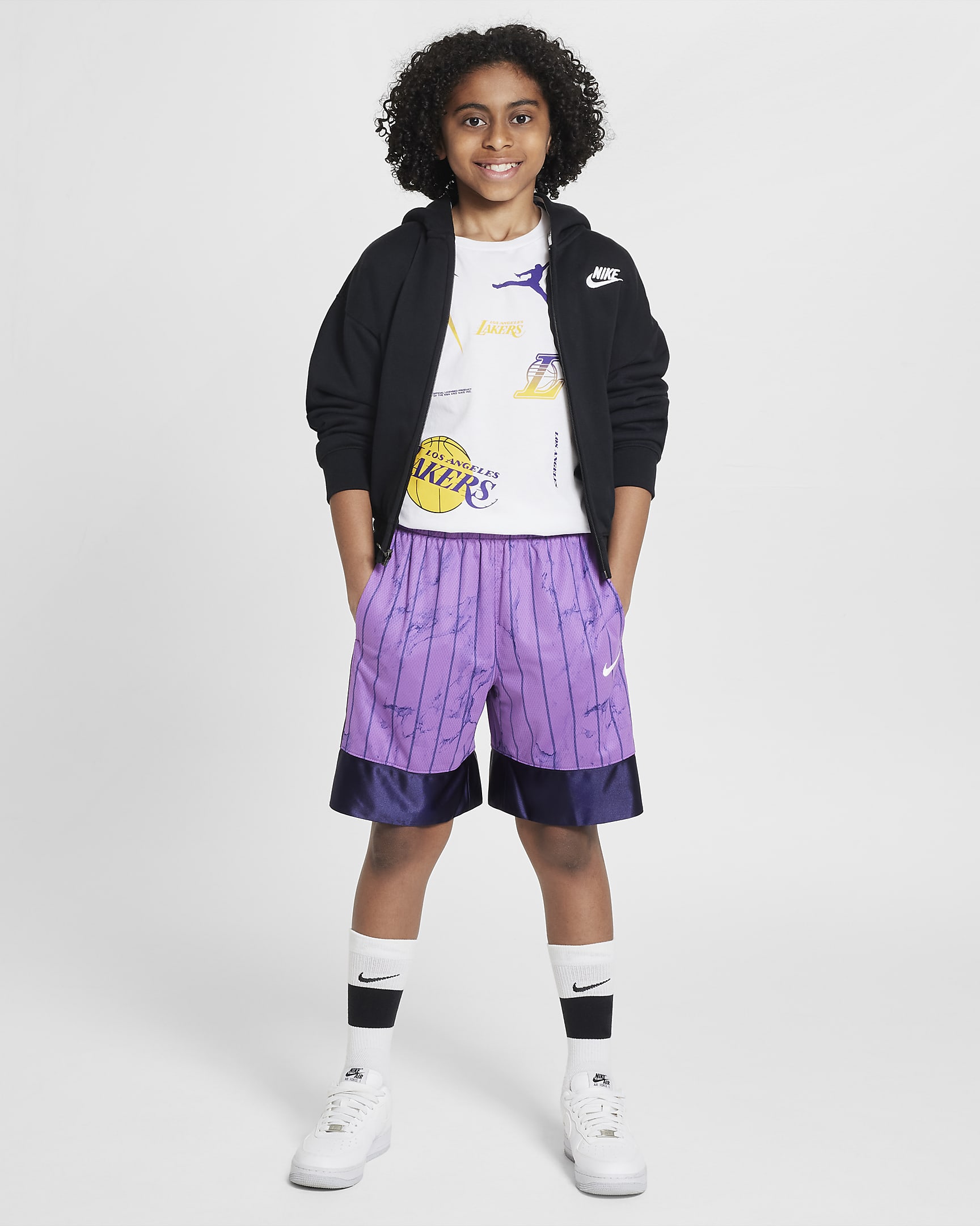 Los Angeles Lakers Courtside Statement Edition Older Kids' Jordan NBA ...