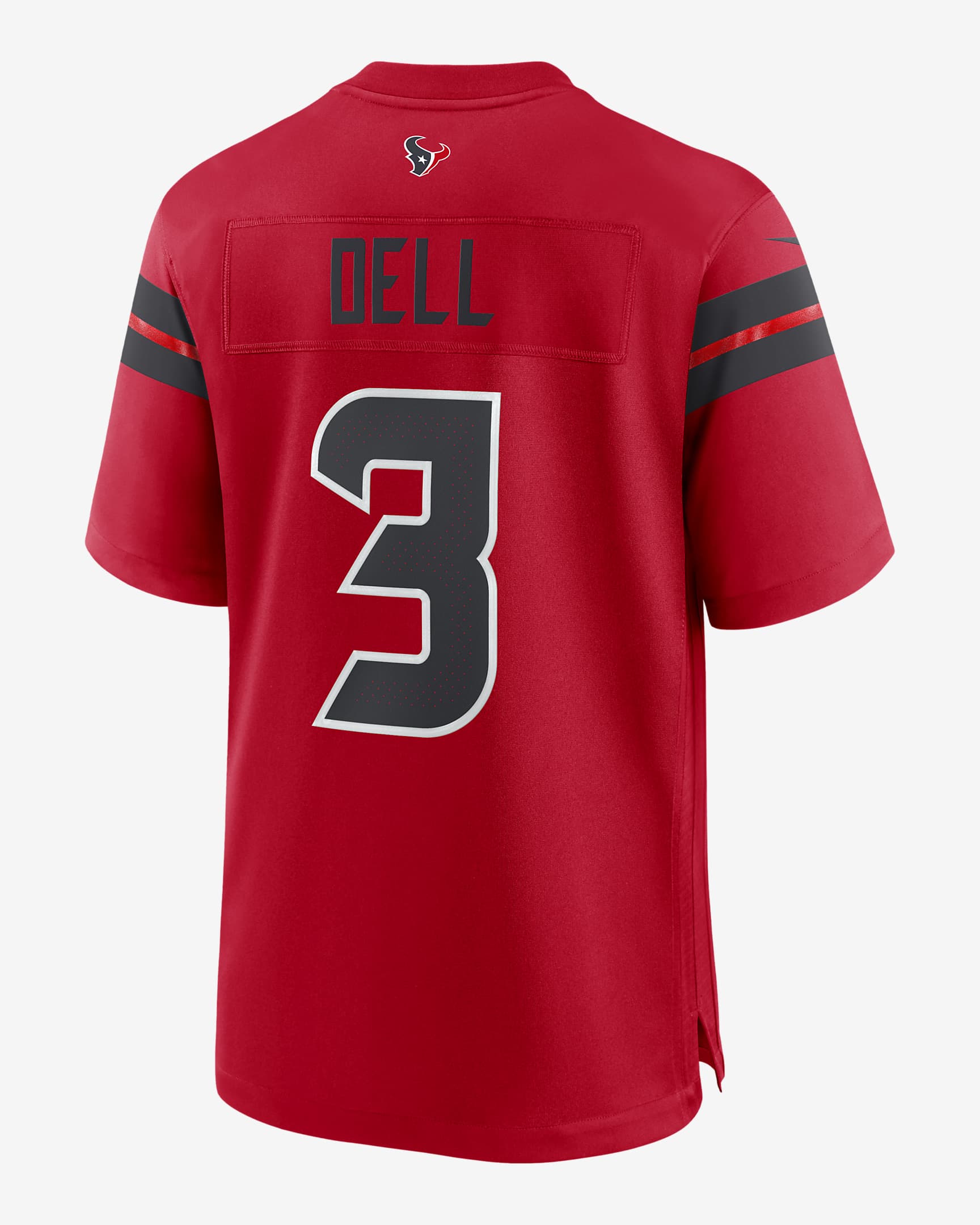 Tank Dell Houston Texans Men's Nike NFL Game Football Jersey - Red