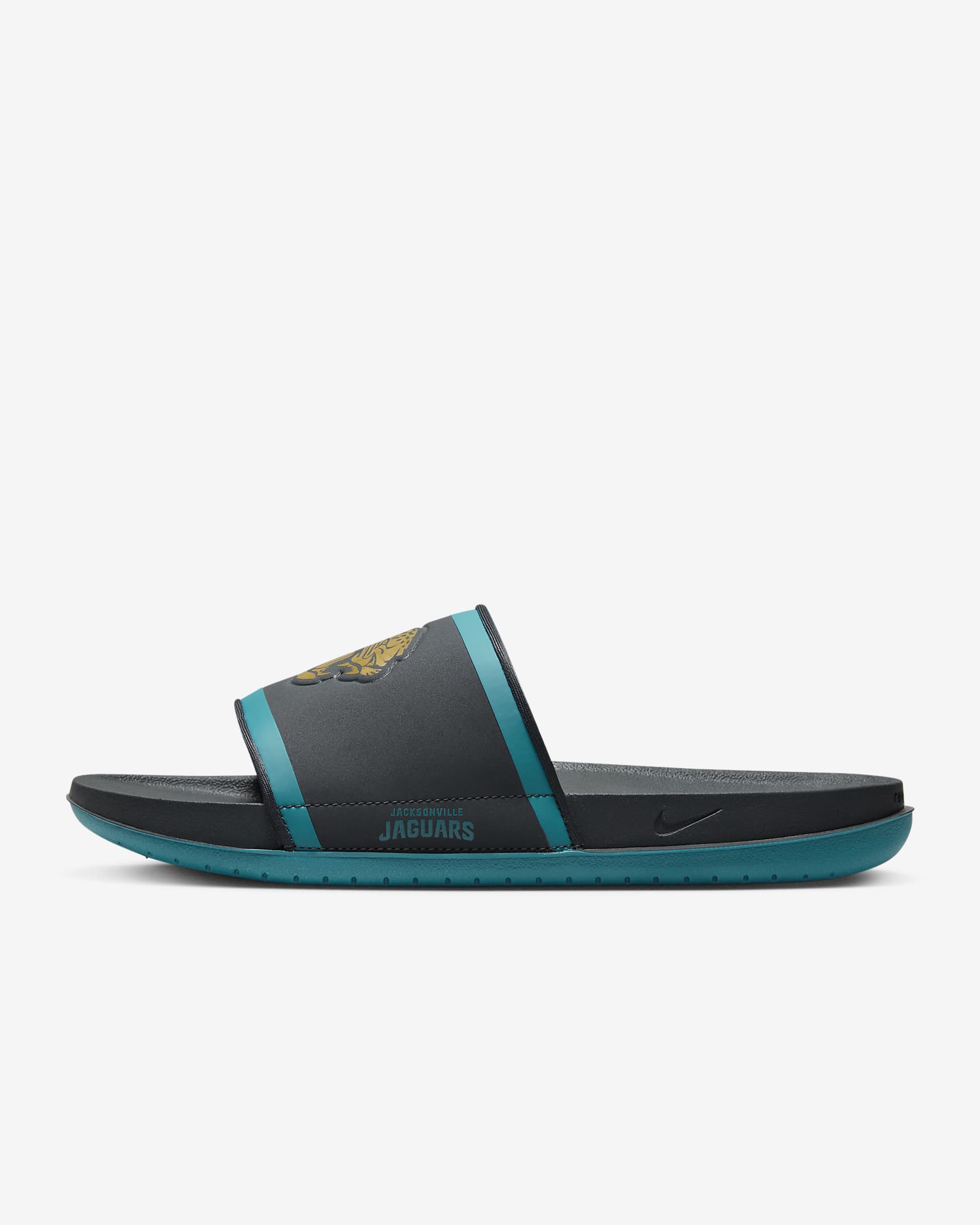 Nike Offcourt (NFL Jacksonville Jaguars) Slide - Anthracite/Blustery/Ochre