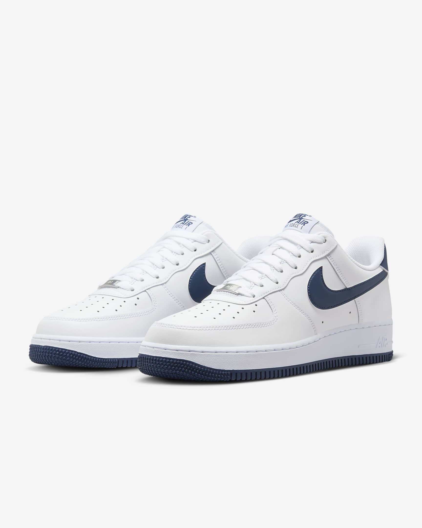 Ανδρικά παπούτσια Nike Air Force 1 '07 - Λευκό/Λευκό/Midnight Navy