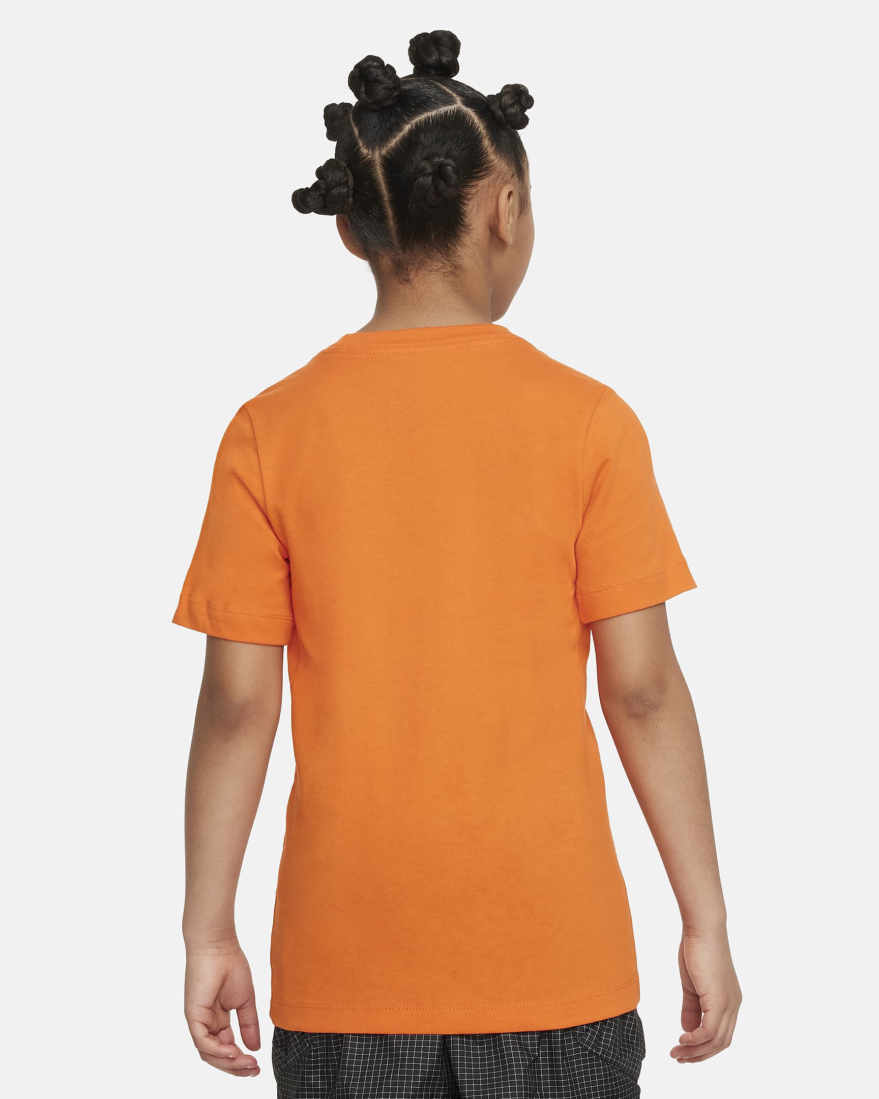 Nike Sportswear Older Kids' T-Shirt - Safety Orange/White